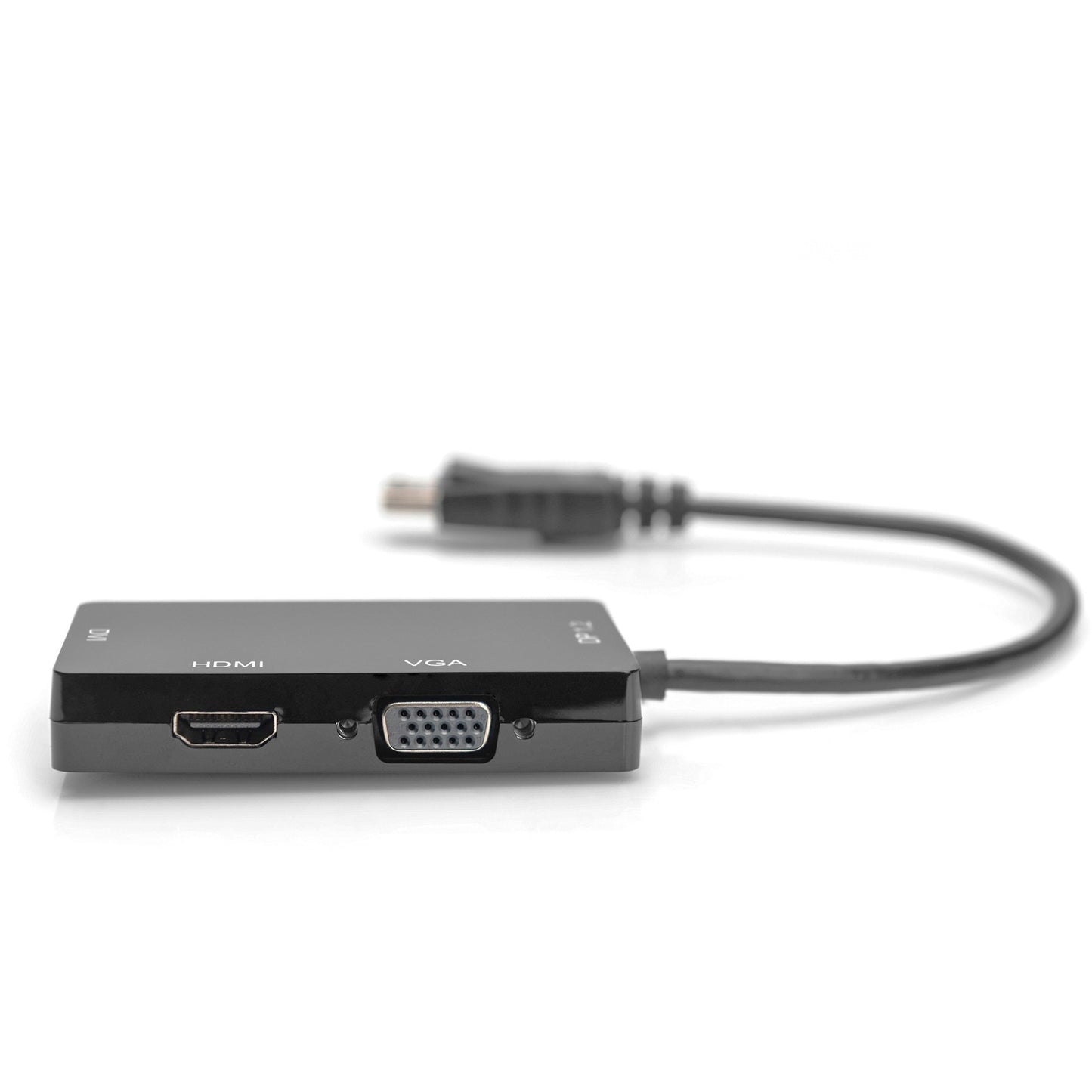 Digitus 3in1 Adapter/Konverter DisplayPort > DisplayPort + HDMI + DVI + VGA (schwarz, 20cm)