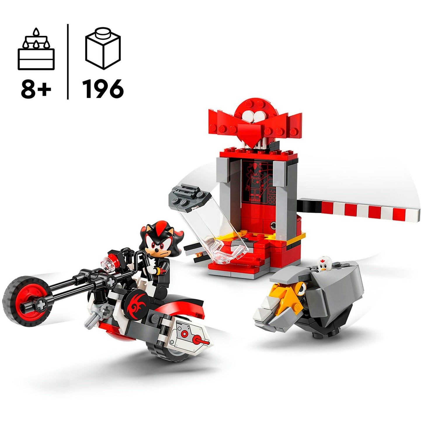 LEGO 76995 Sonic the Hedgehog Shadow the Hedgehog Flucht, Konstruktionsspielzeug