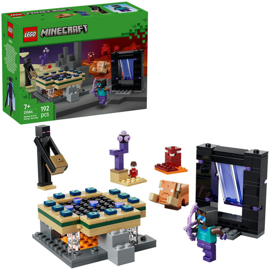 21584 Minecraft Reise durch Nether und Endportal, Konstruktionsspielzeug