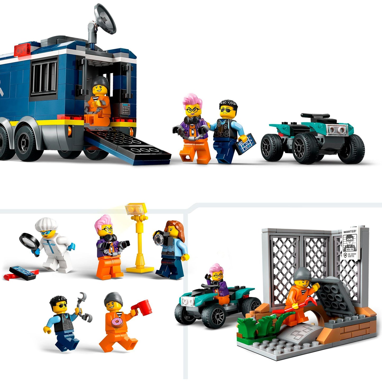 LEGO 60418 City Polizeitruck mit Labor, Konstruktionsspielzeug