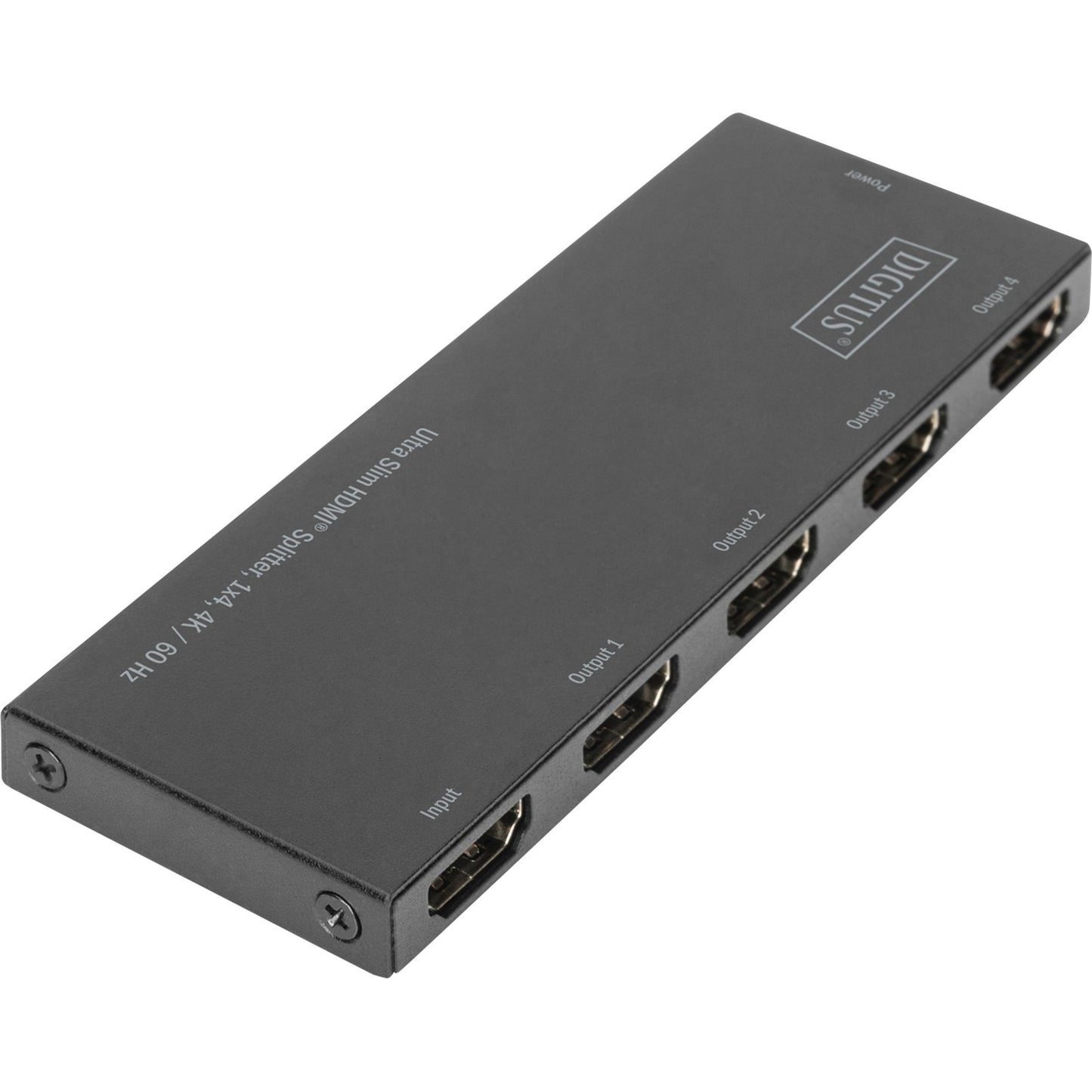 Digitus Ultra Slim HDMI Splitter, 1x4, 4K / 60 Hz (schwarz)