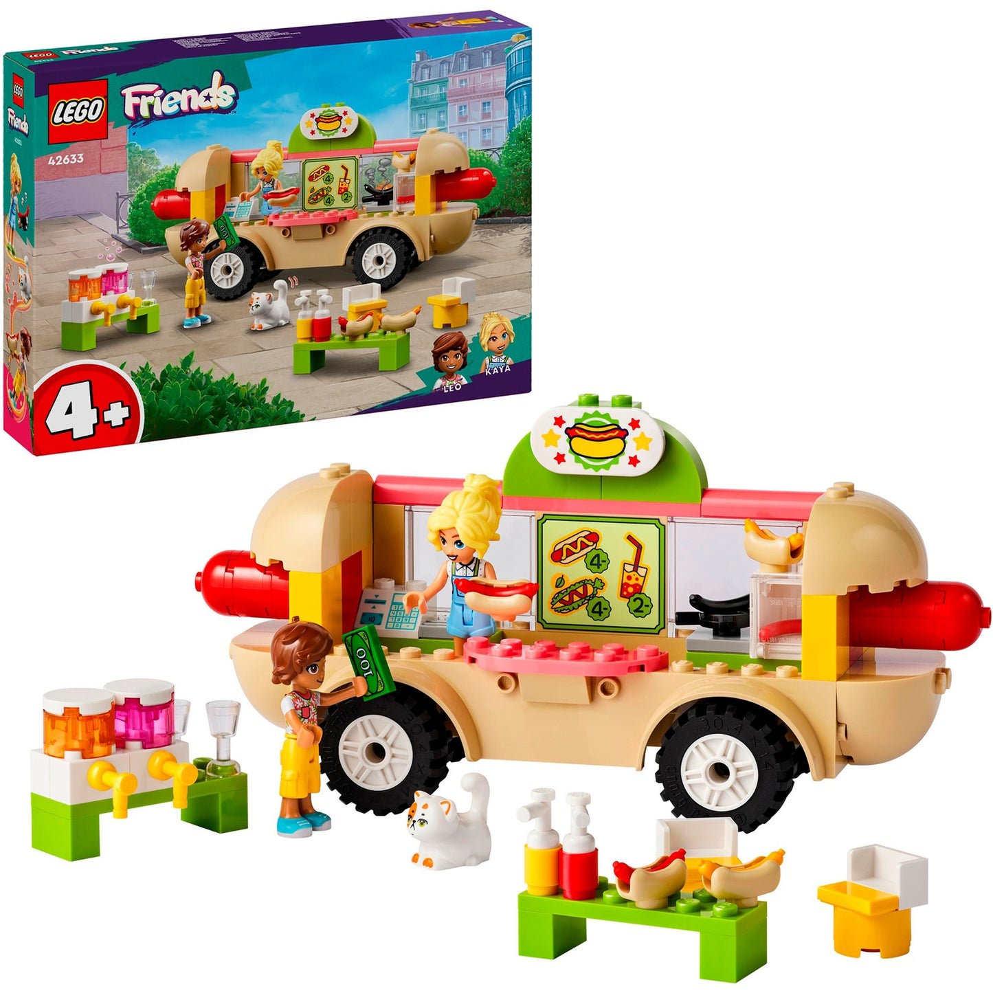 LEGO 42633 Friends Hotdog-Truck, Konstruktionsspielzeug