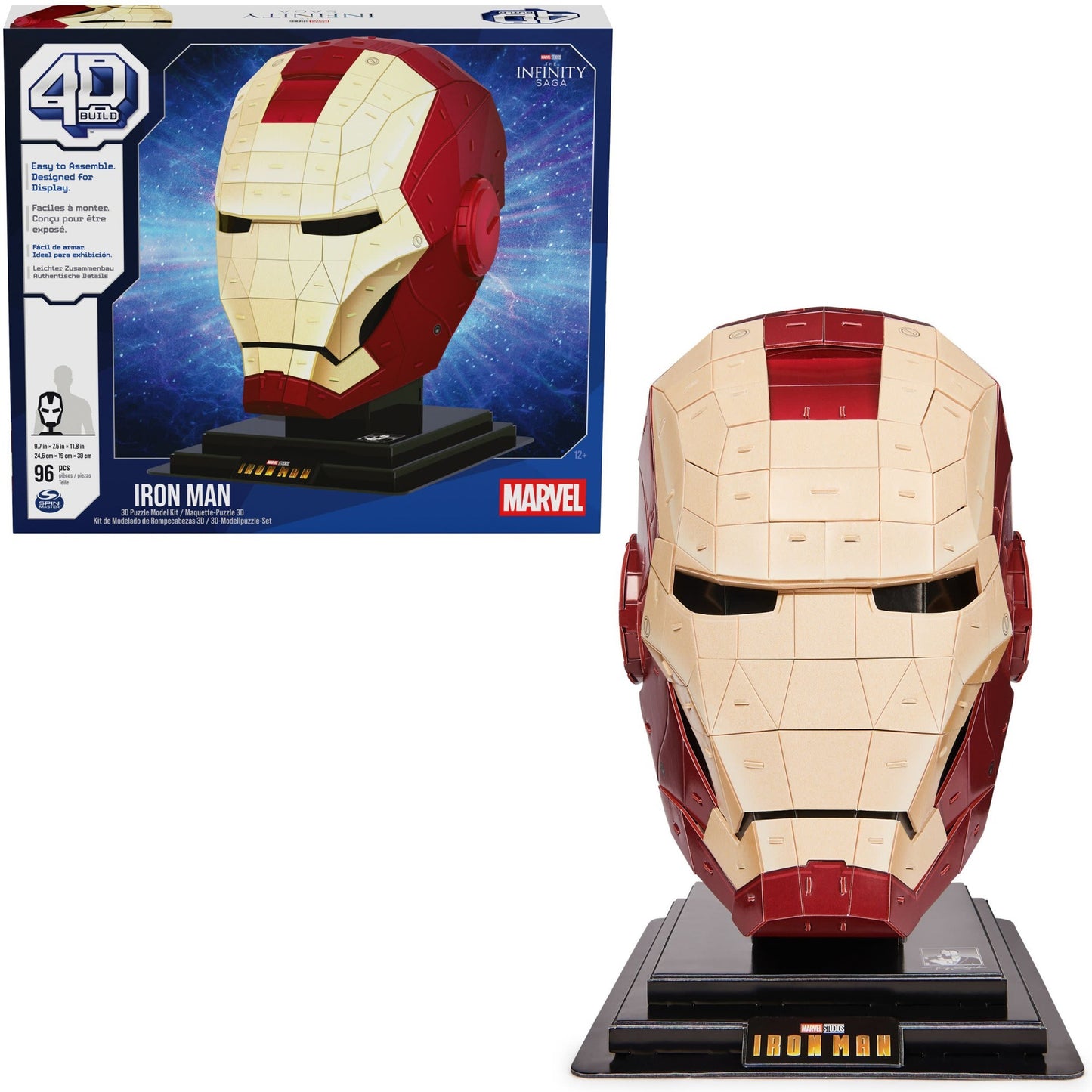 Spinmaster 4D Build - Marvel Iron Man-Helm