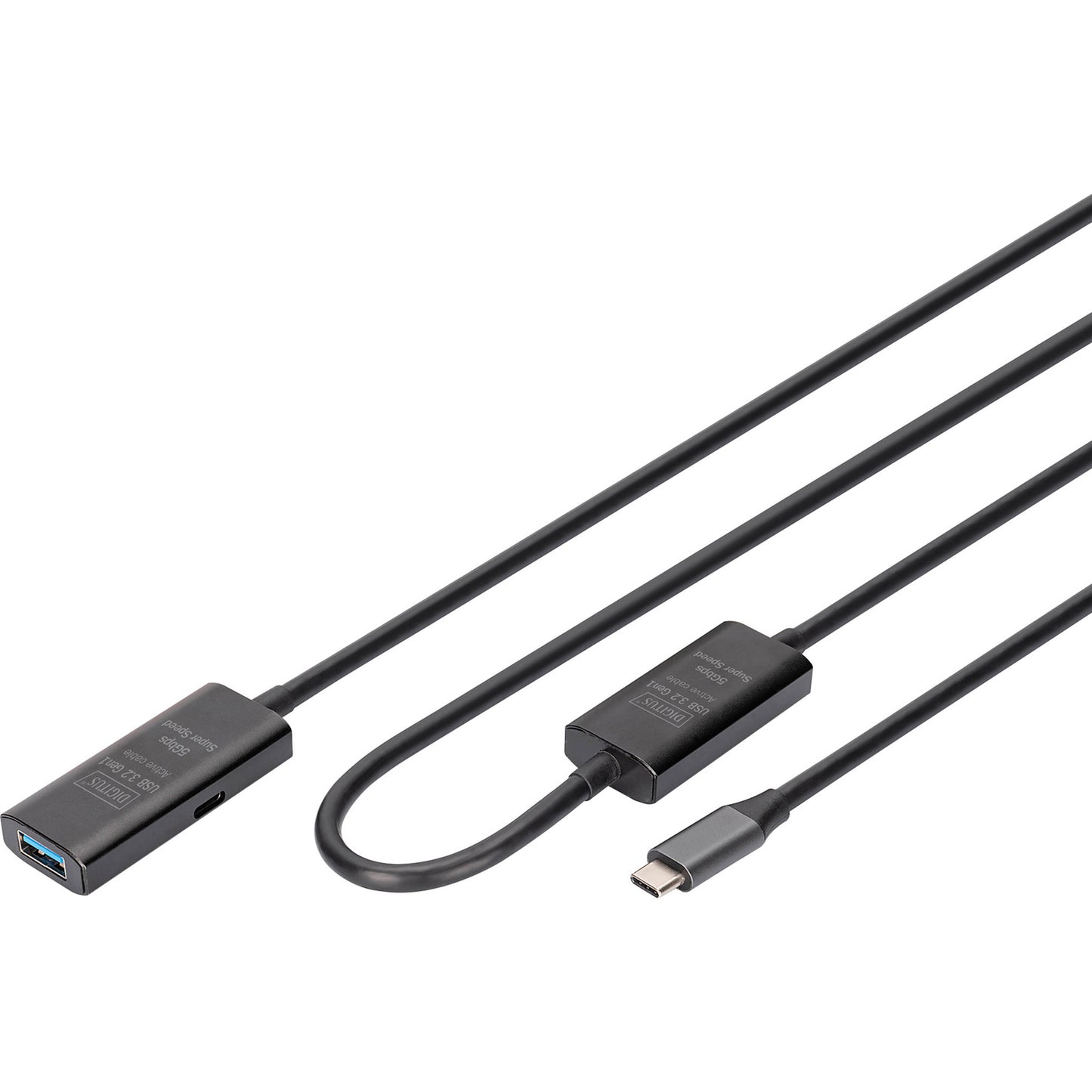 Aktives USB 3.2 Gen 1 Verlängerungskabel, USB-C Stecker > USB-A Buchse