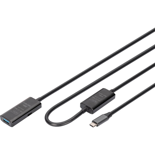 Aktives USB 3.2 Gen 1 Verlängerungskabel, USB-C Stecker > USB-A Buchse