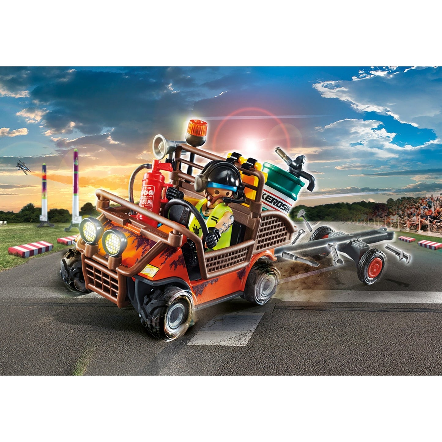 PLAYMOBIL 70835 Air Stuntshow mobiler Reparaturservice, Konstruktionsspielzeug