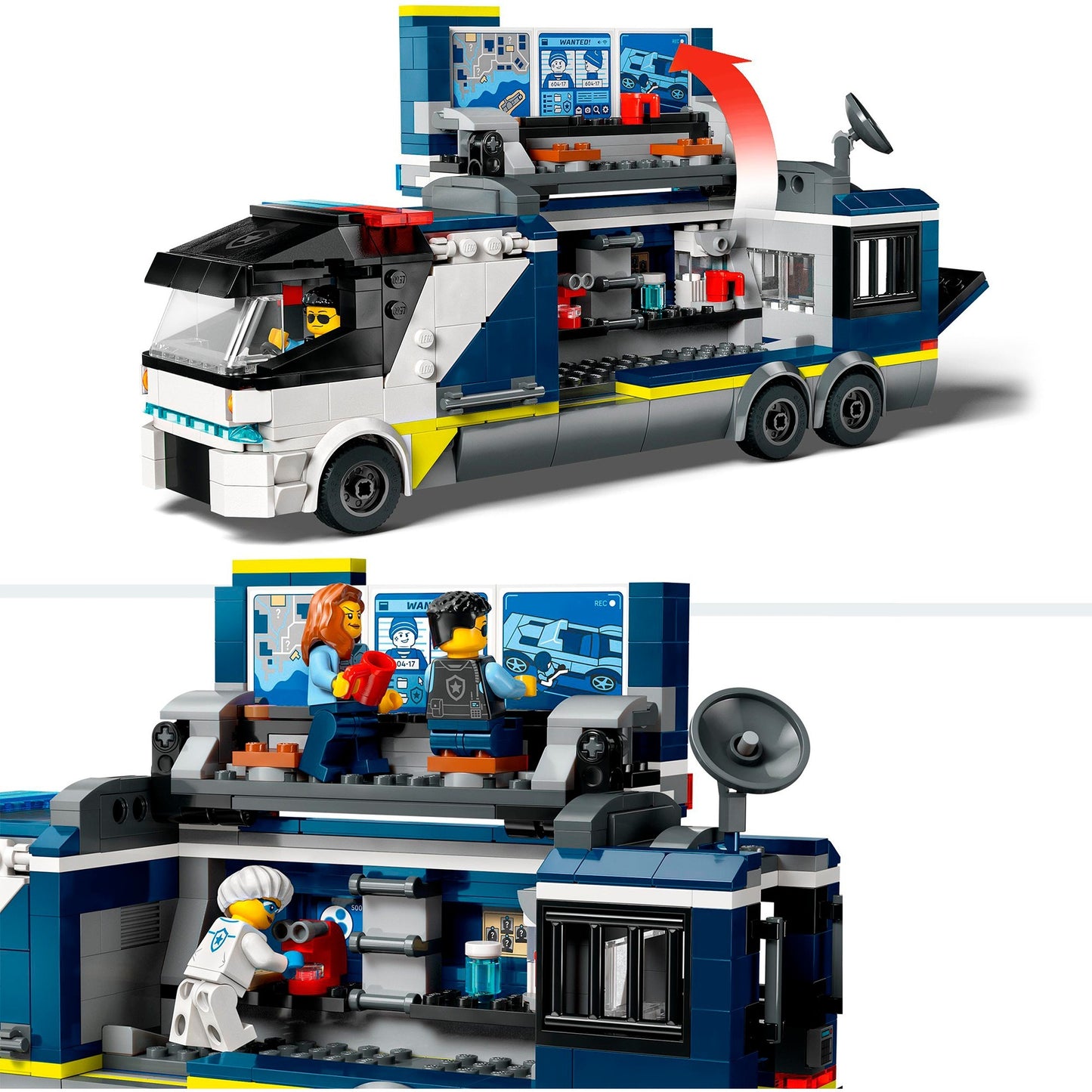 LEGO 60418 City Polizeitruck mit Labor, Konstruktionsspielzeug