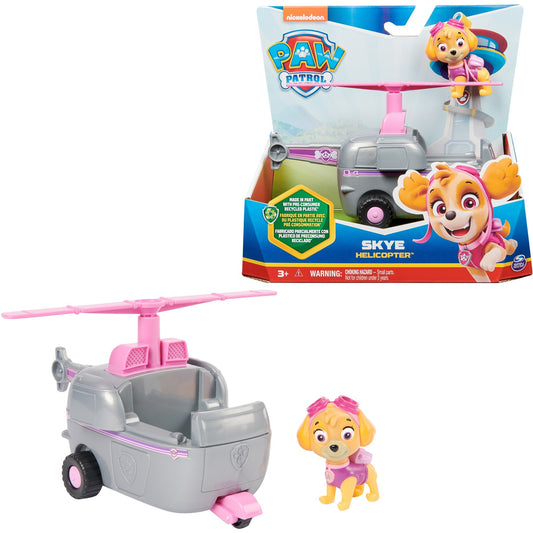 Spinmaster Paw Patrol - Helikopter mit Skye-Figur (grau/rosa)