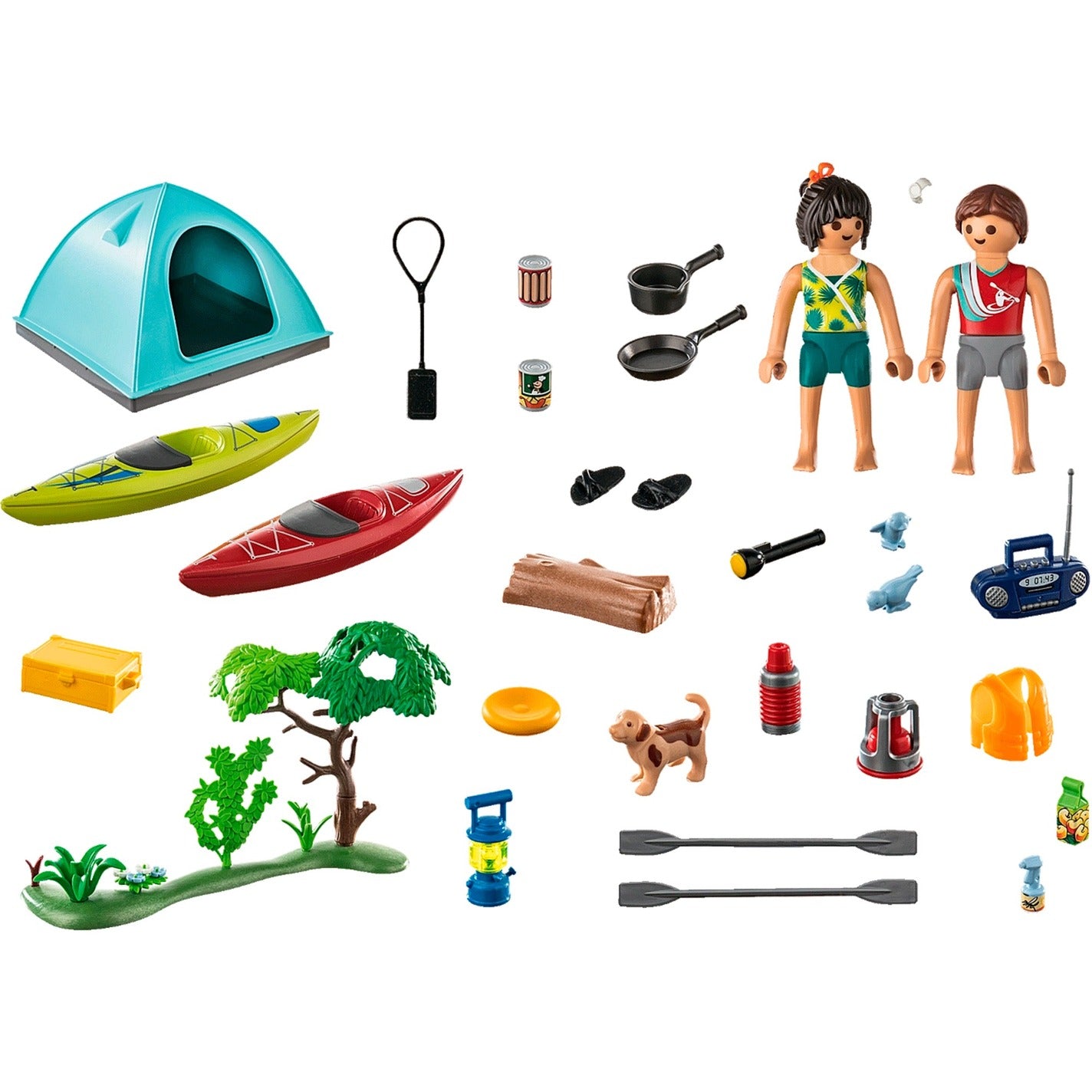 PLAYMOBIL 71425 Family Fun Zelten, Konstruktionsspielzeug