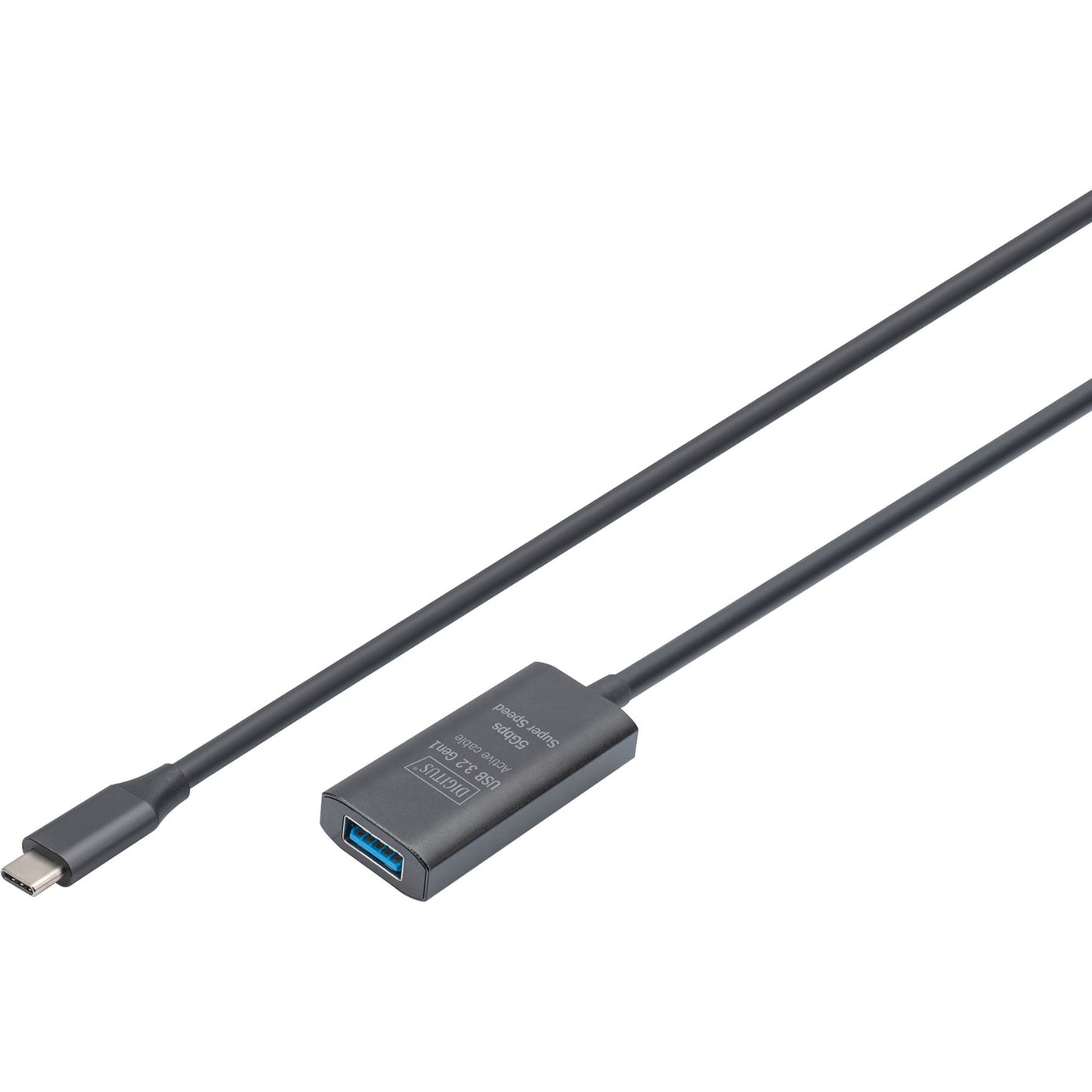 Aktives USB 3.2 Gen 1 Verlängerungskabel, USB-C Stecker > USB-A Buchse