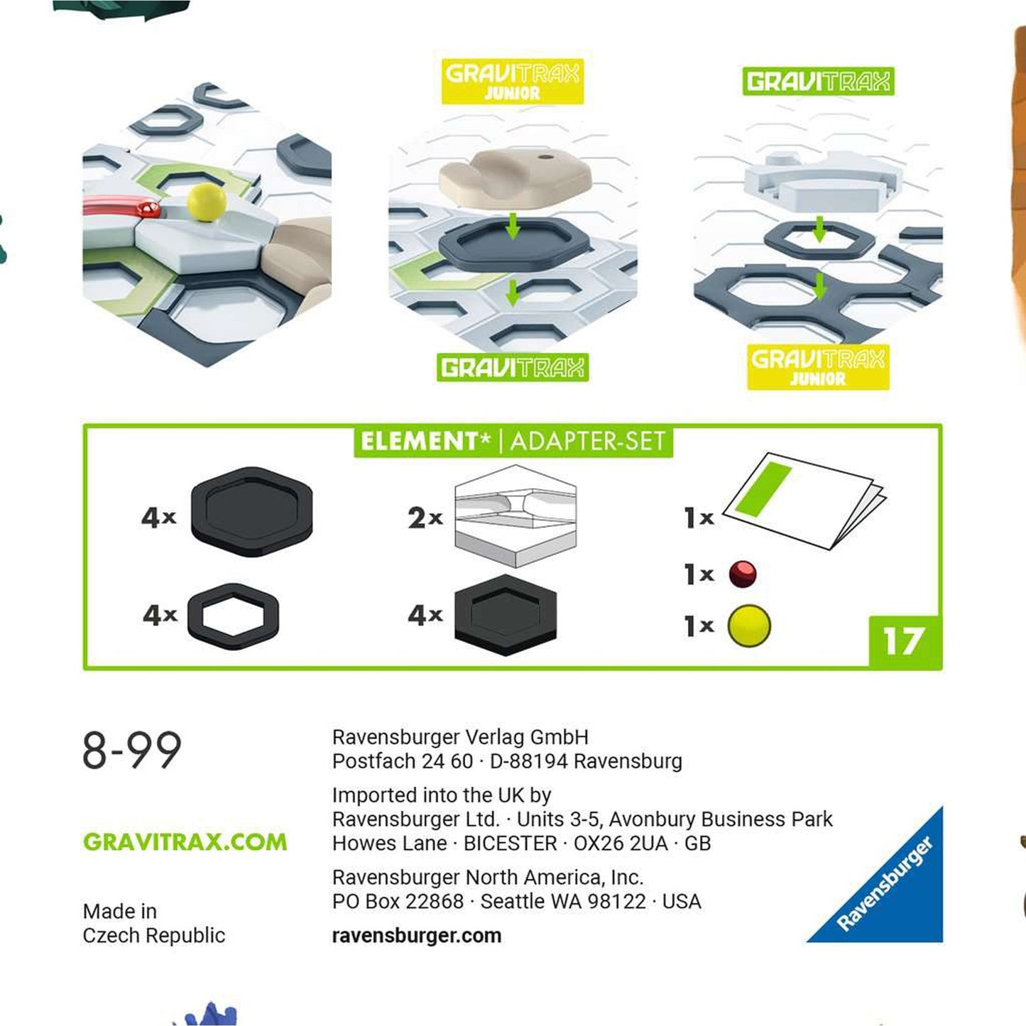 Ravensburger GraviTrax Erweiterung Adapter-Set, Bahn