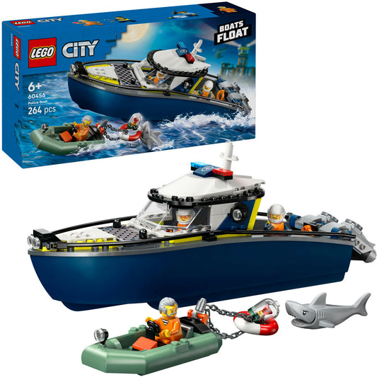 60456 City Verfolgungsjagd im Polizeiboot, Konstruktionsspielzeug