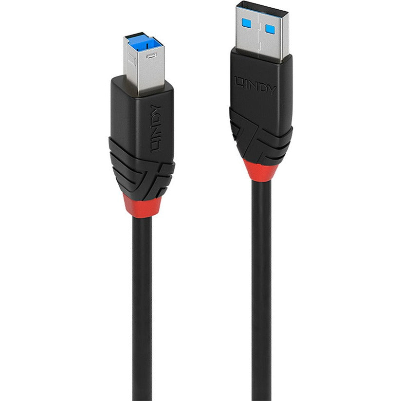 Lindy USB 3.2 Gen 1 Aktivkabel Slim, USB-A Stecker > USB-B Stecker (schwarz, 10 Meter)