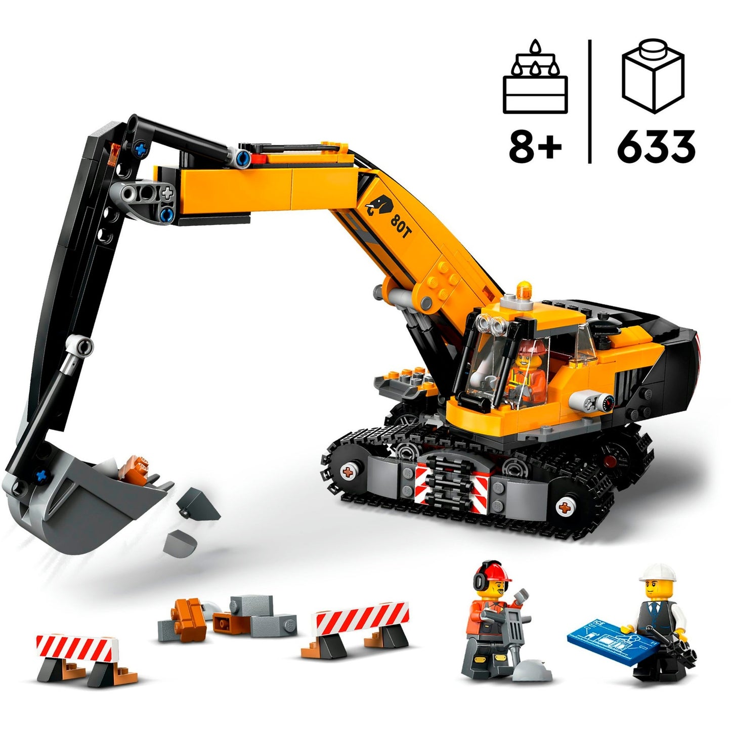 LEGO 60420 City Raupenbagger, Konstruktionsspielzeug