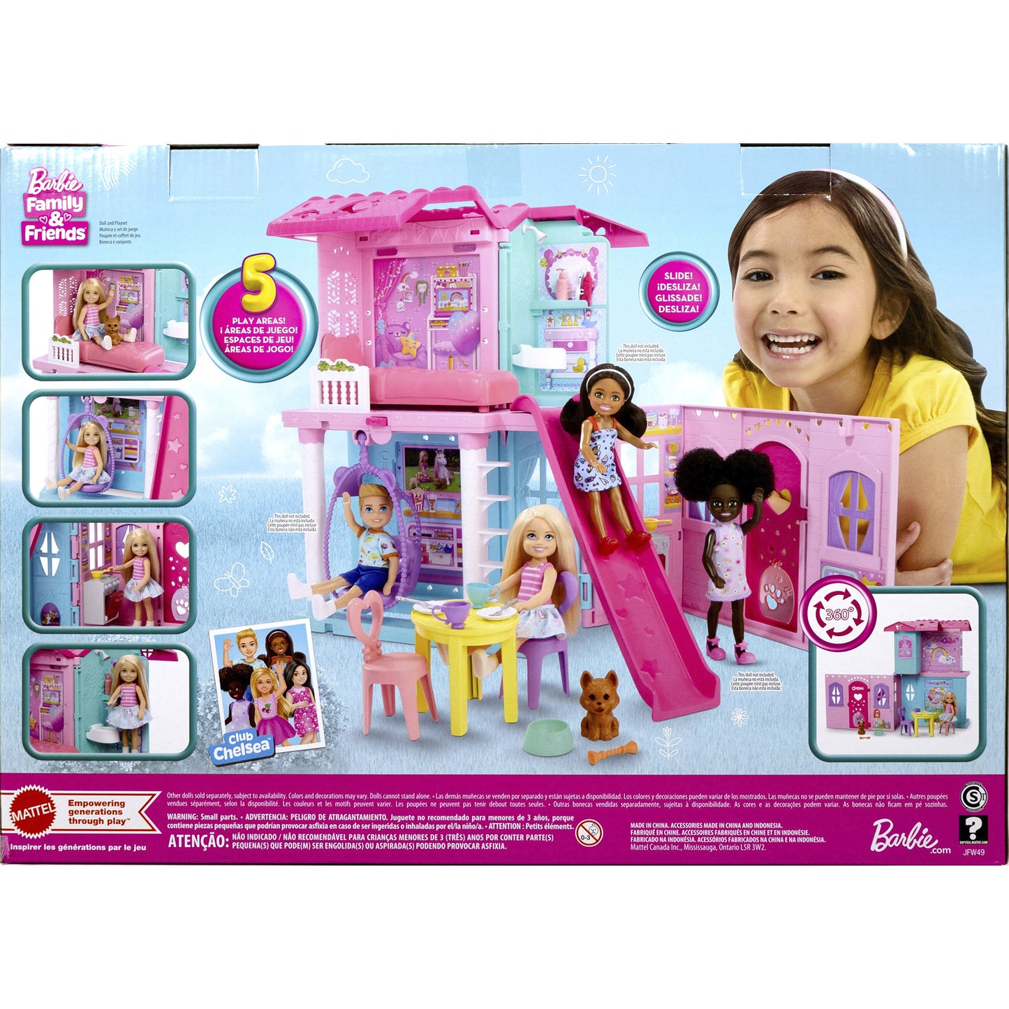 Barbie aufklappbares Chelsea Pop-Up-Haus, Spielgebäude