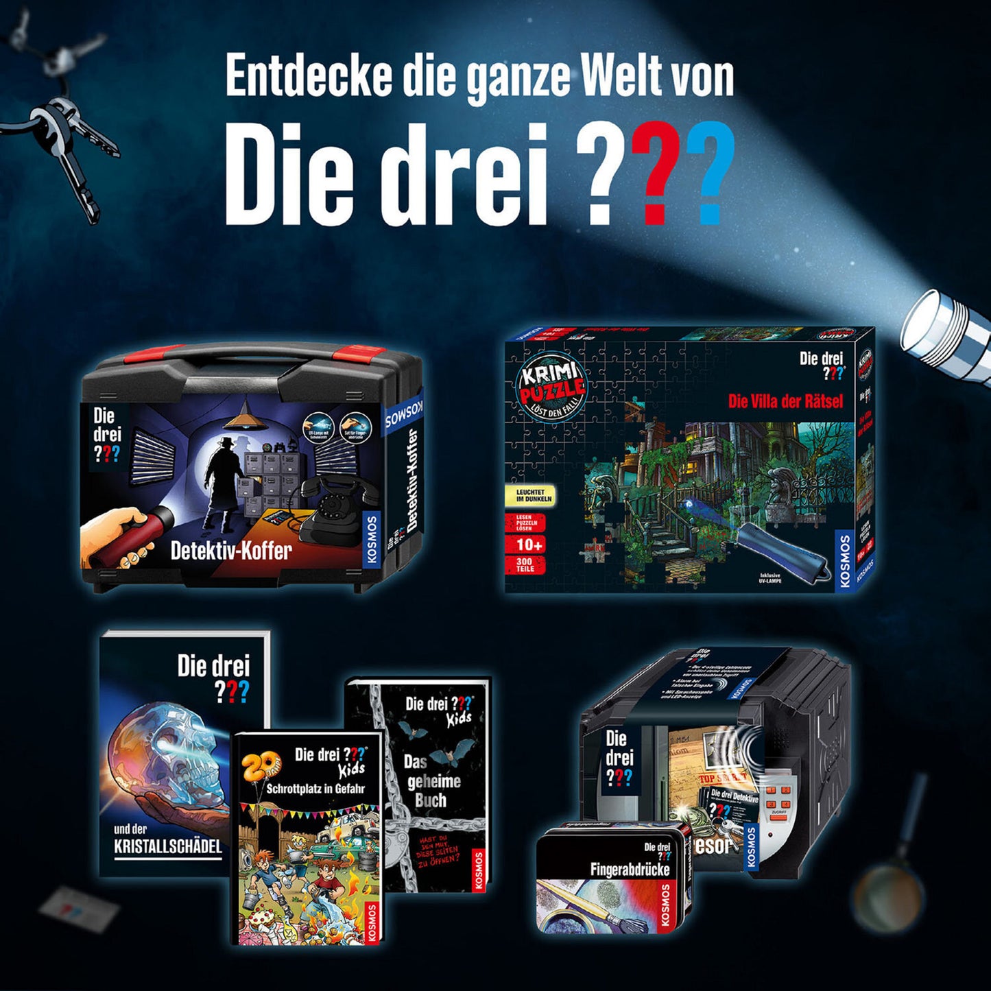 Die drei ??? Spionage-Kamera, Detektiv-Sets
