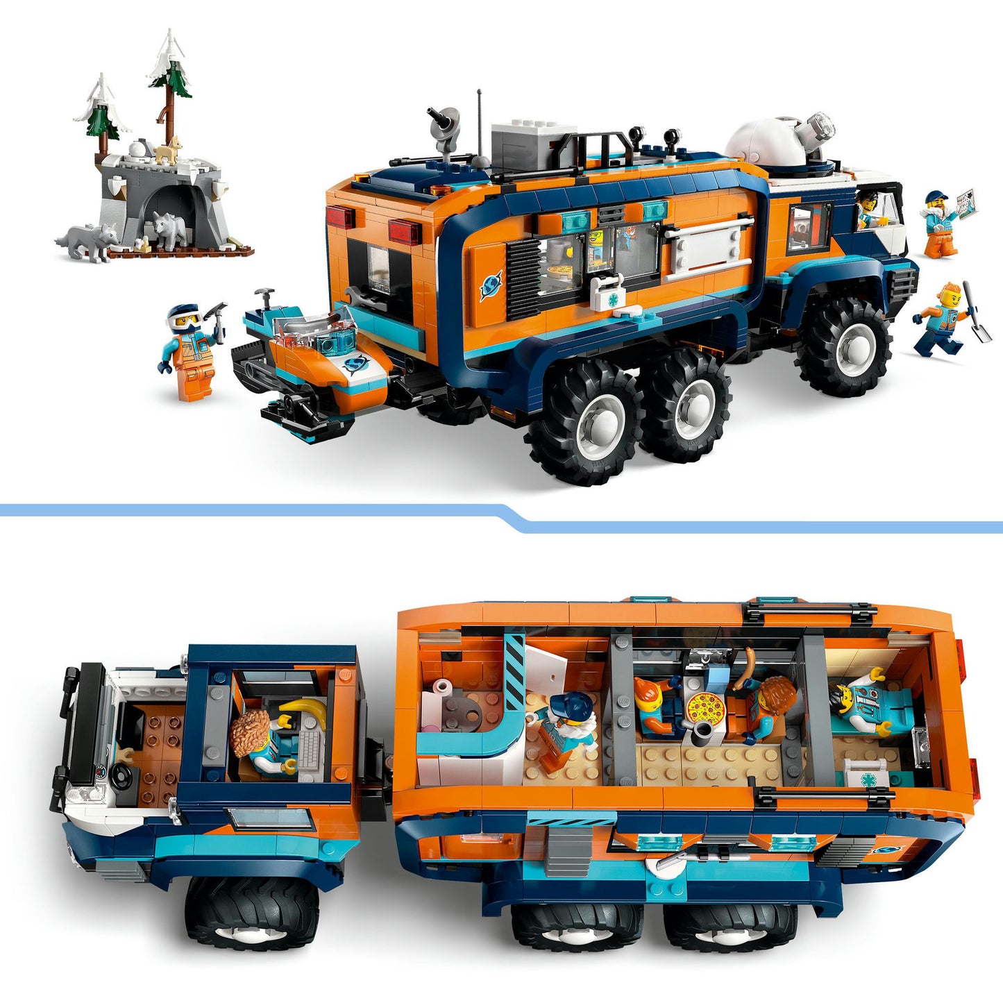 60471 City Arktis-Truck mit Labor, Konstruktionsspielzeug