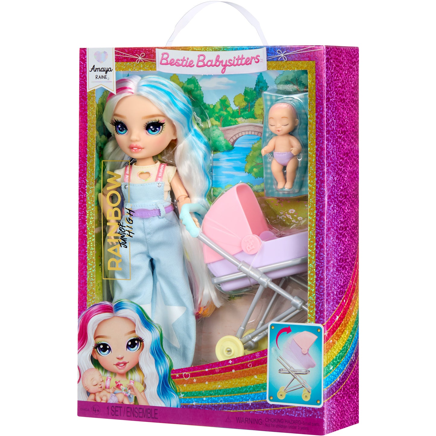 Rainbow High Jr .High Bestie Babysitters - Amaya Raine, Puppe