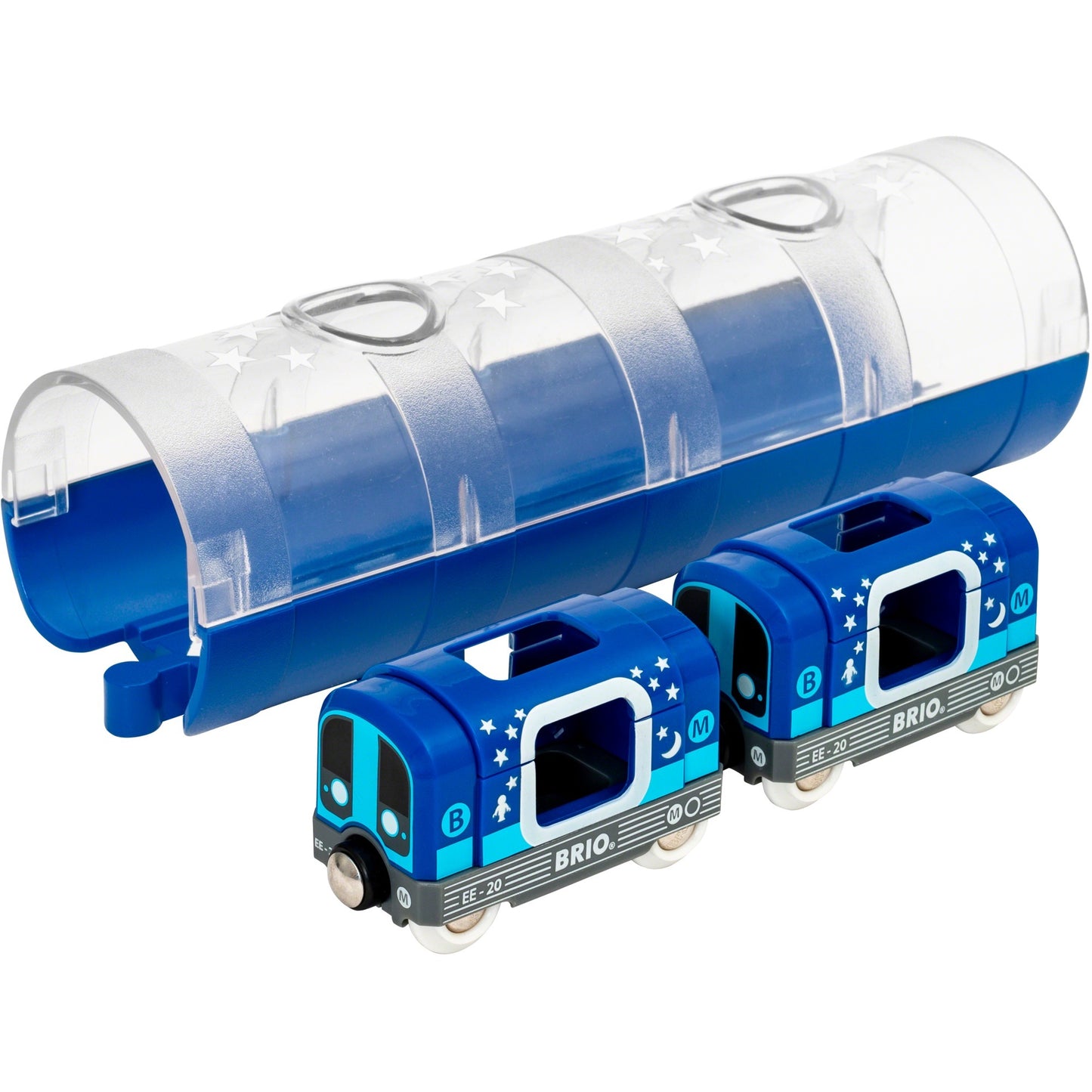 BRIO Tunnel Box U-Bahn Glow in the Dark (blau)