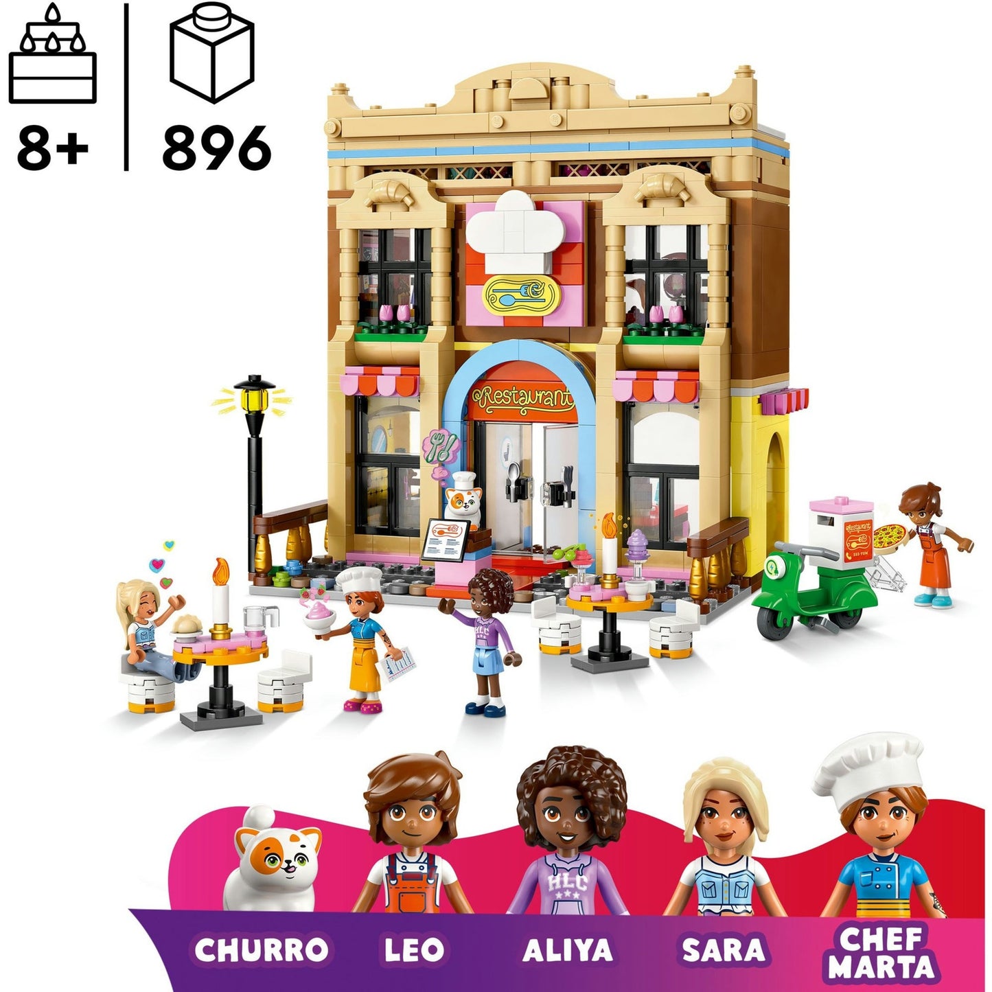 42655 Friends Restaurant und Kochschule, Konstruktionsspielzeug