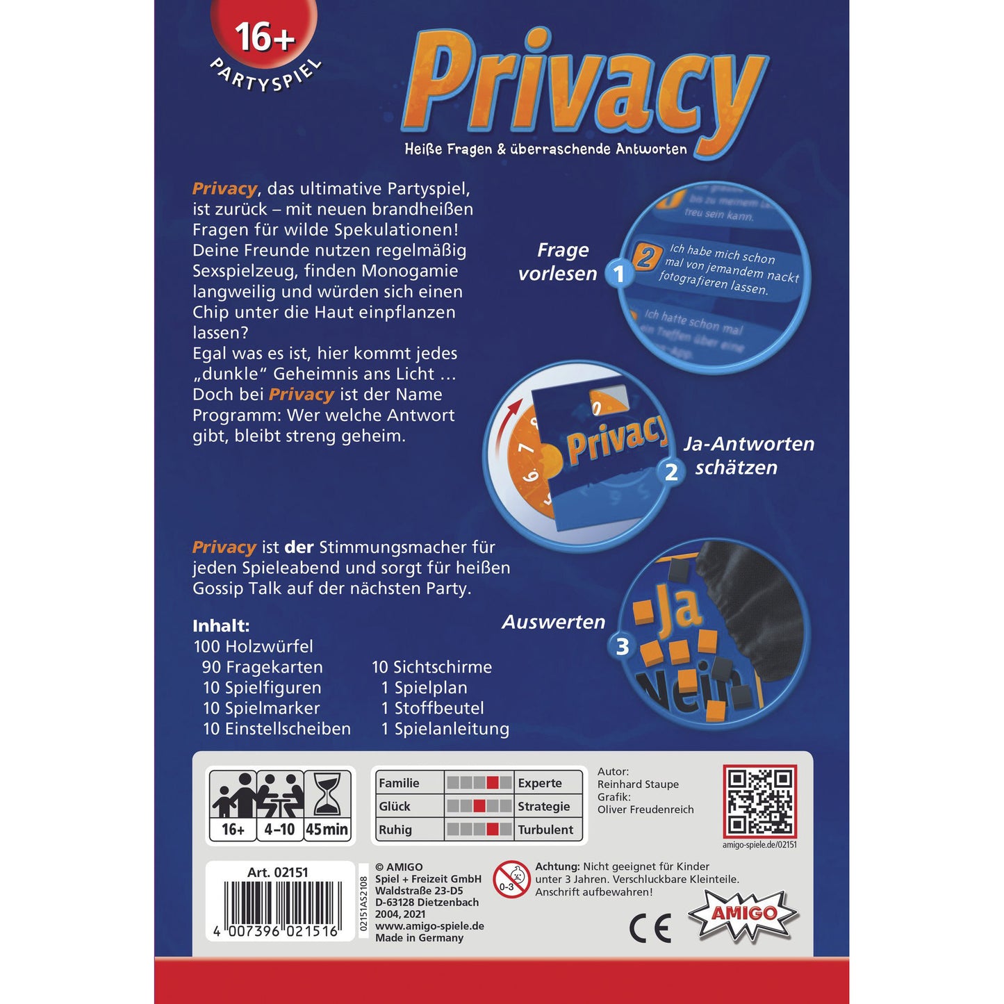 Privacy, Partyspiel