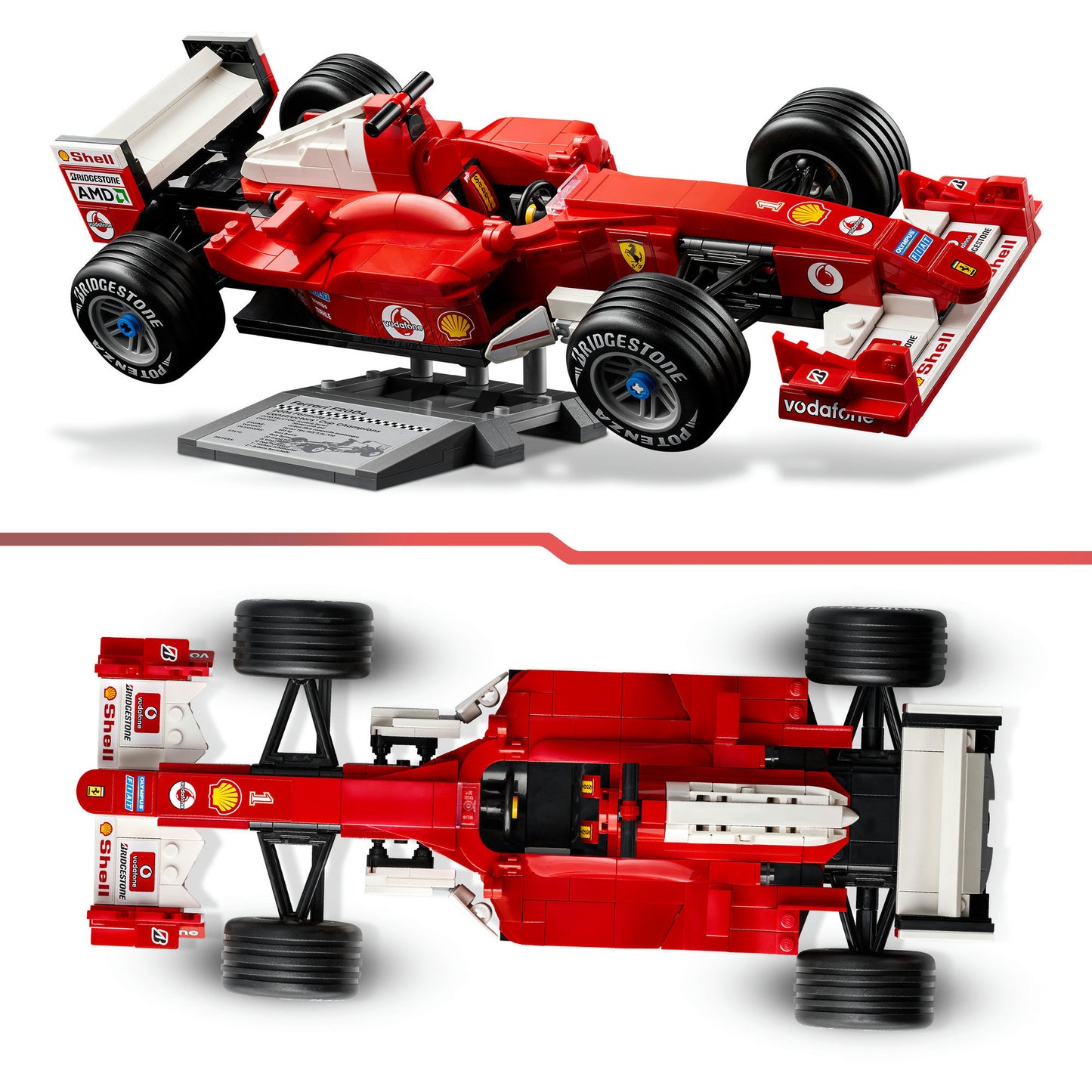 11375 Icons Ferrari F2004 und Michael Schumacher, Konstruktionsspielzeug