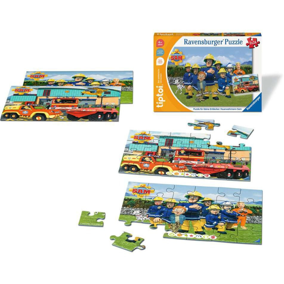 Ravensburger tiptoi Puzzle für kleine Entdecker: Feuerwehrmann Sam