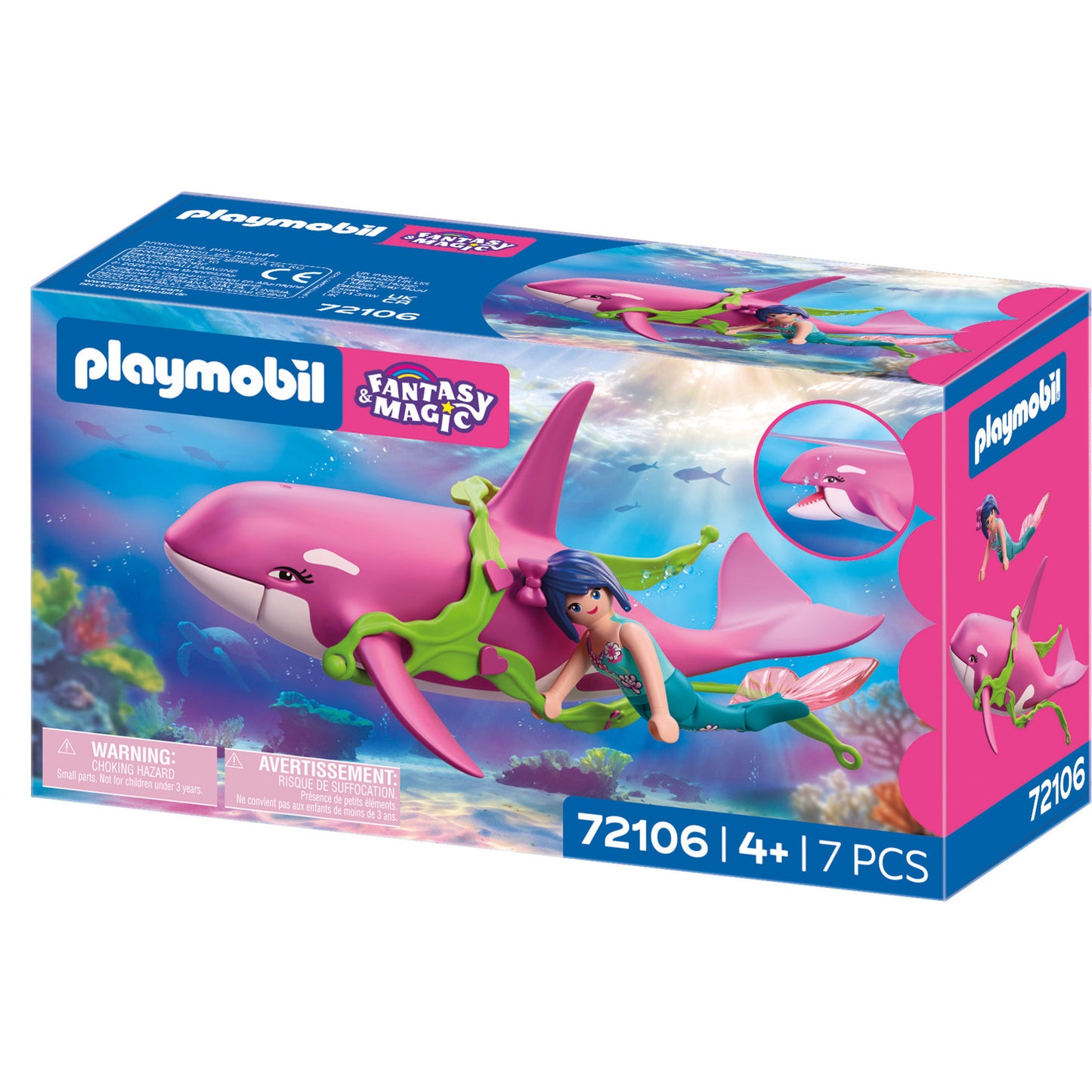 72106 Fantasy & Magic Orca mit Meerjungfrau, Konstruktionsspielzeug
