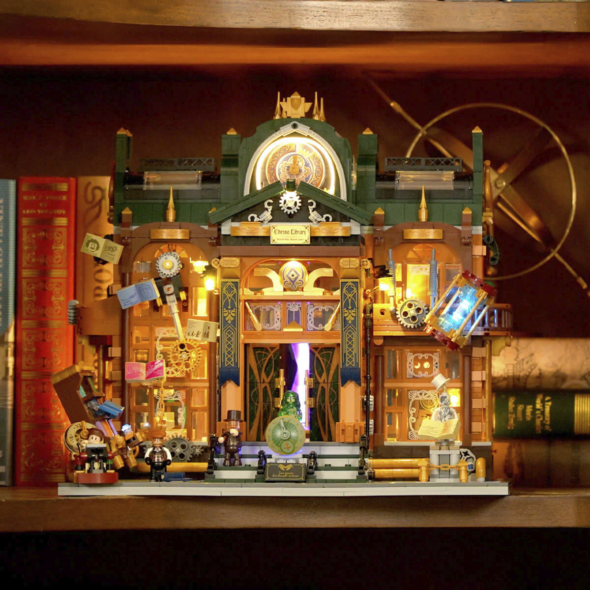 Steampunk Time Rift Bibliothek, Konstruktionsspielzeug