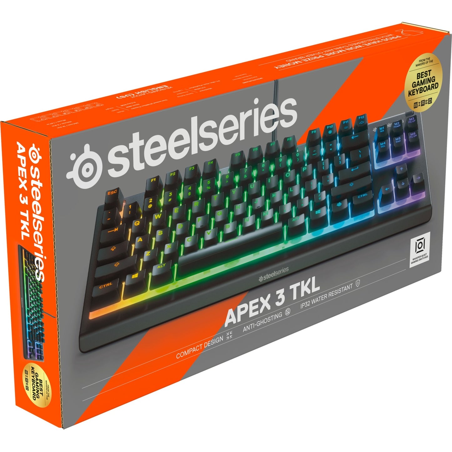 Steelseries Apex 3 TKL (schwarz, DE-Layout, Rubberdome)