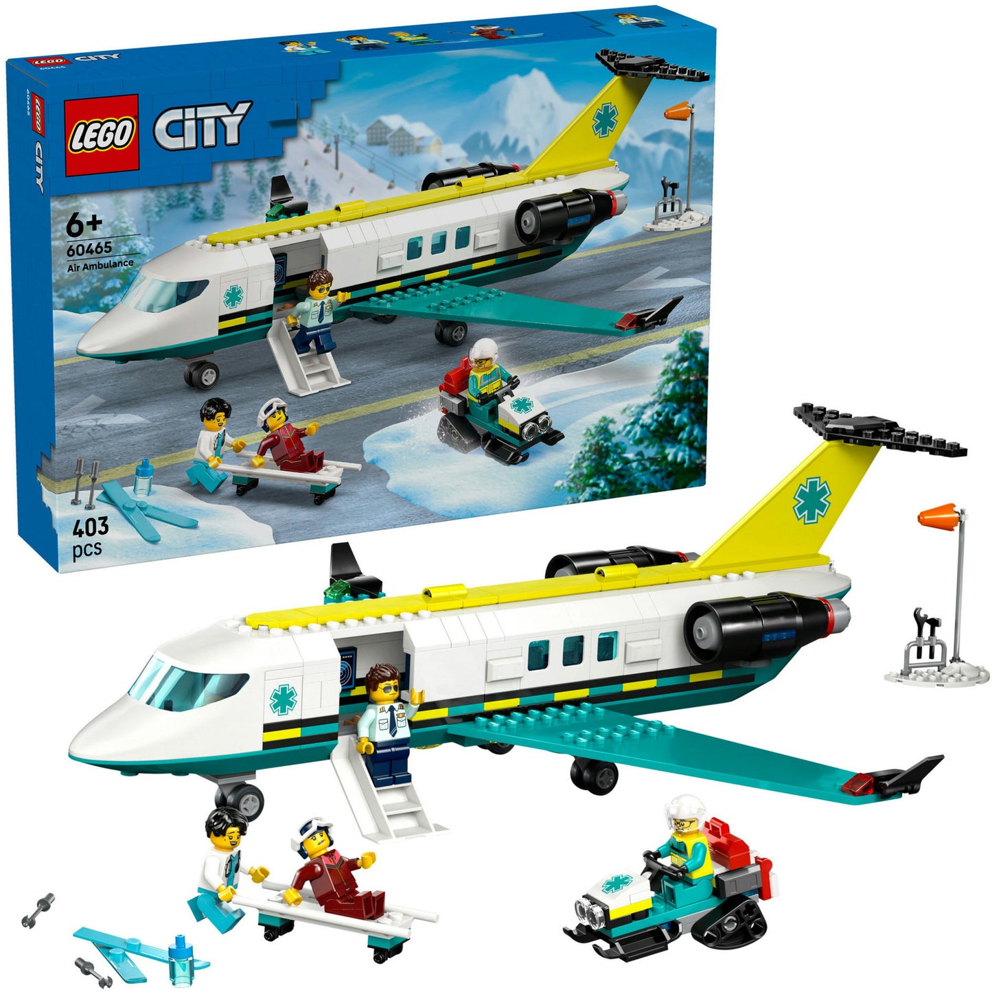 60465 City Notfallrettungsflugzeug, Konstruktionsspielzeug