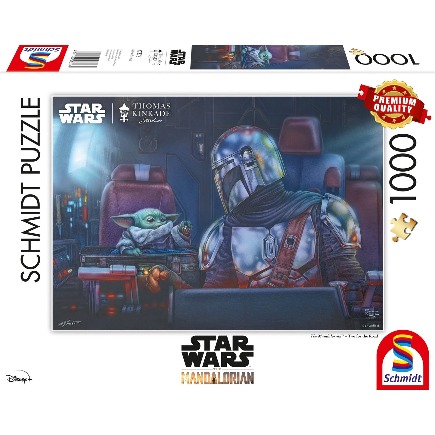 Schmidt Spiele Thomas Kinkade Studios: Star Wars The Mandalorian ? Two for the Road (1000 Teile)