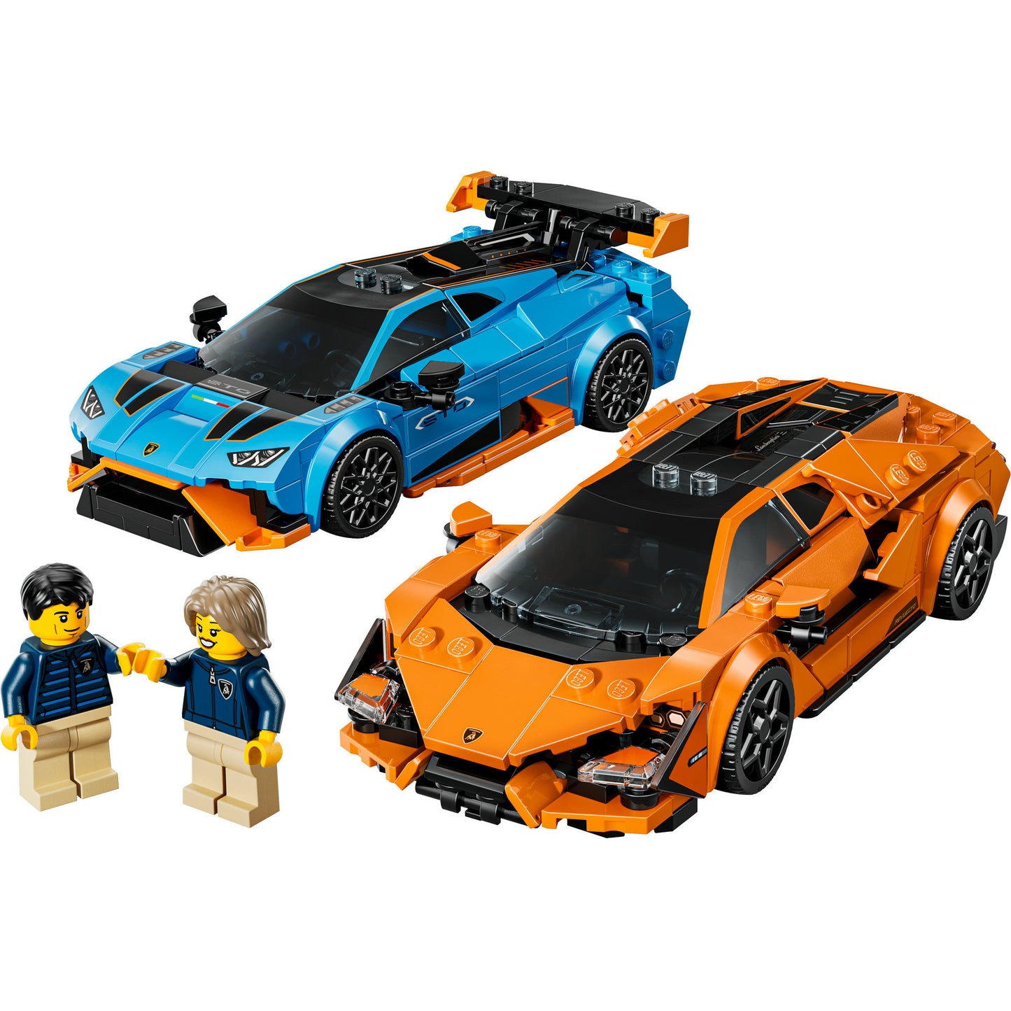 77238 Speed Champions Lamborghini Revuelto und Huracán STO, Konstruktionsspielzeug