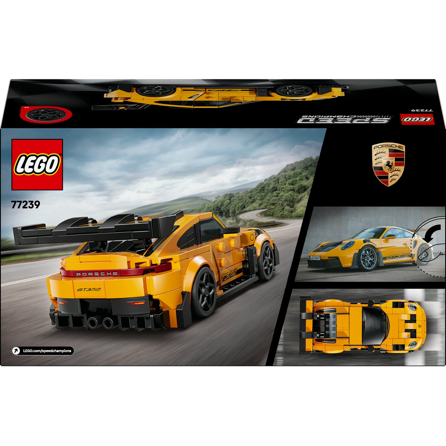 77239 Speed Champions Porsche 911 GT3 RS Supersportwagen, Konstruktionsspielzeug