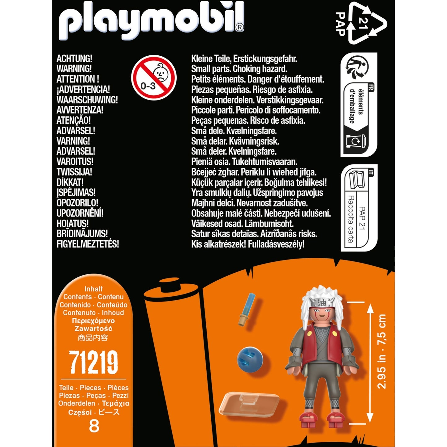 PLAYMOBIL 71219 Naruto Shippuden - Jiraiya, Konstruktionsspielzeug