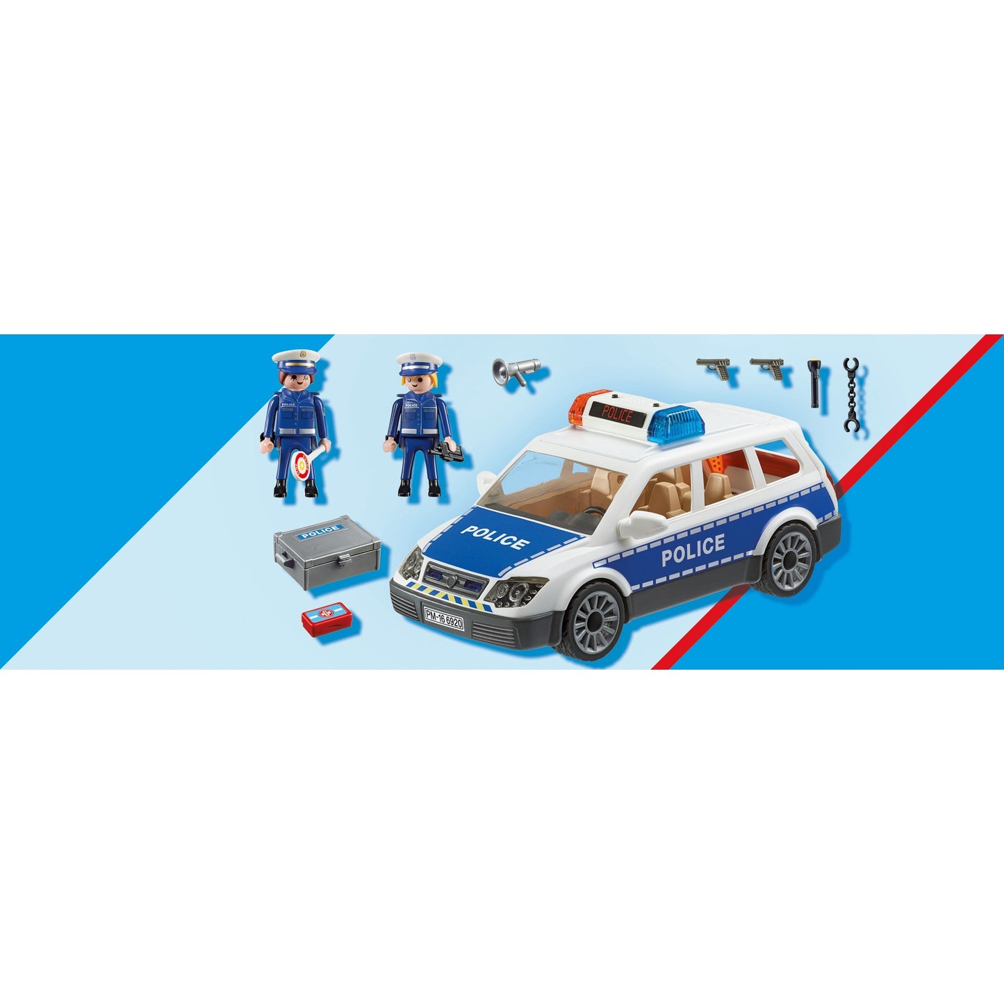 PLAYMOBIL 6873 City Action Polizei-Einsatzwagen, Konstruktionsspielzeug