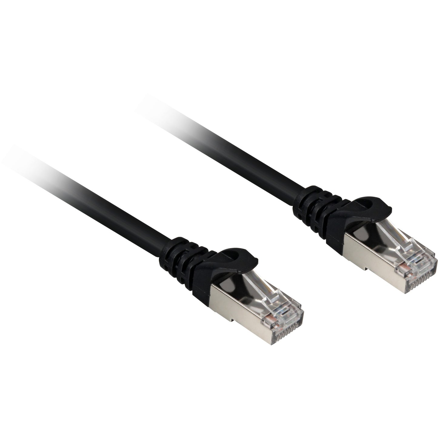 Sharkoon Patchkabel RJ45 Cat.6a SFTP (schwarz, 25 cm, LSOH (Halogenfrei))