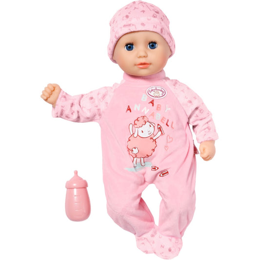 ZAPF Creation Baby Annabell® Little Annabell 36cm (rosa, mit Schlafaugen, Strampler, Mütze und Trinkflasche)