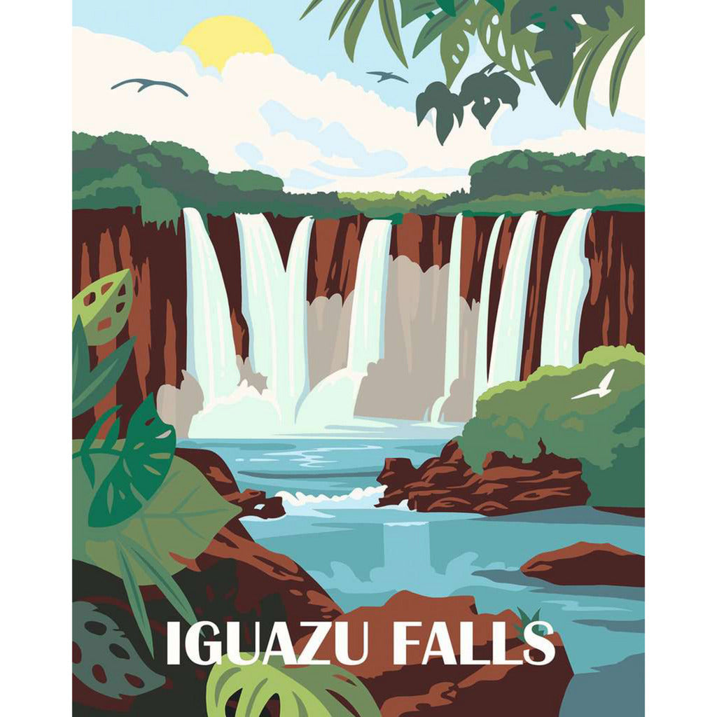 CreArt - Iguazu Wasserfälle, Malen