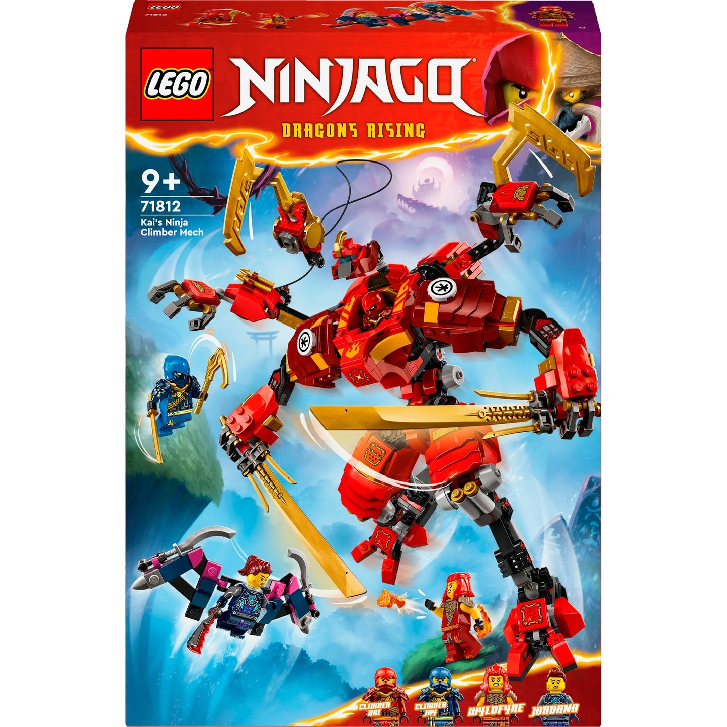 LEGO 71812 Ninjago Kais Ninja-Kletter-Mech, Konstruktionsspielzeug