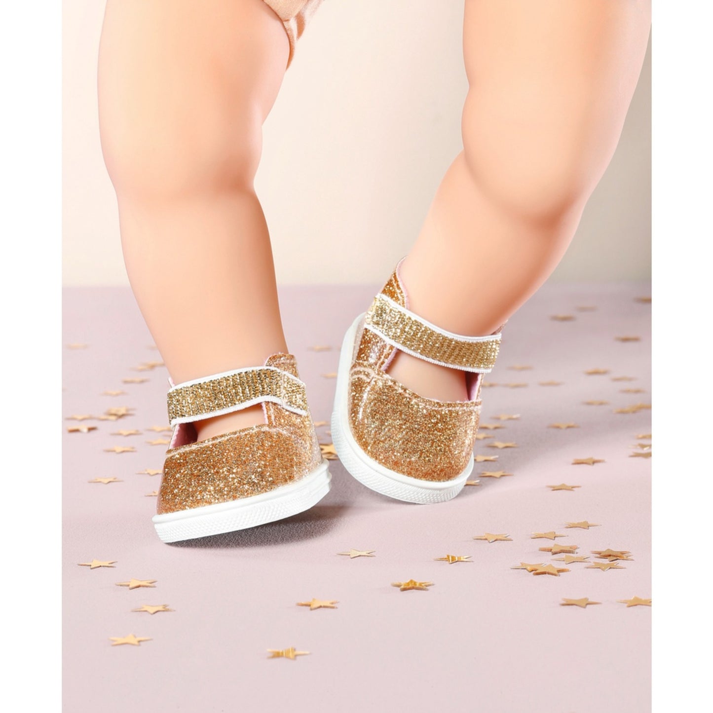 ZAPF Creation Baby Annabell® Schuhe Gold + Einlegesohlen