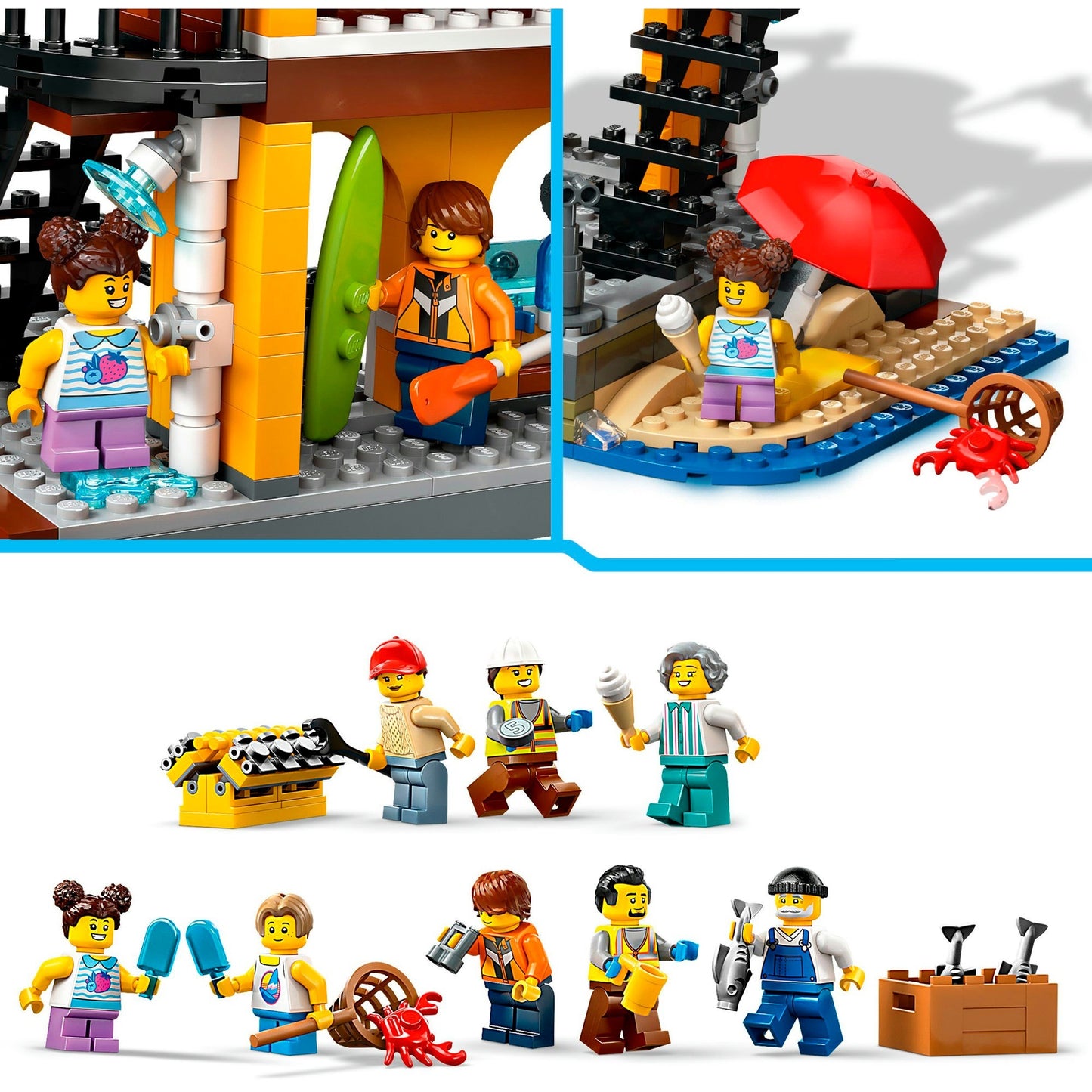 LEGO 60422 City Hafen mit Frachtschiff, Konstruktionsspielzeug