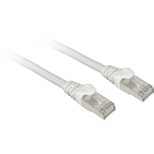 Sharkoon Patchkabel SFTP, RJ-45, mit Cat.7a Rohkabel (weiss, 50cm)