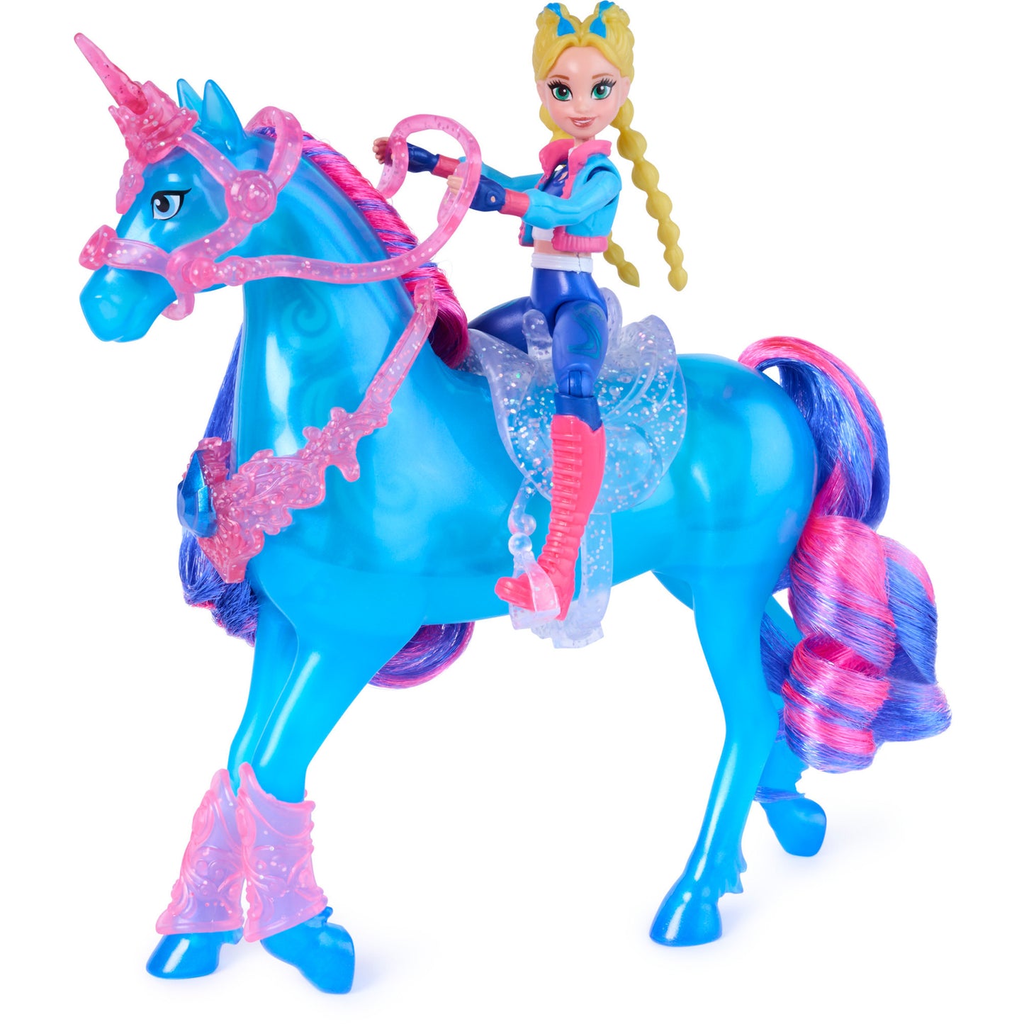 Unicorn Academy - Train and Glow River mit Isabel Set, Spielfigur