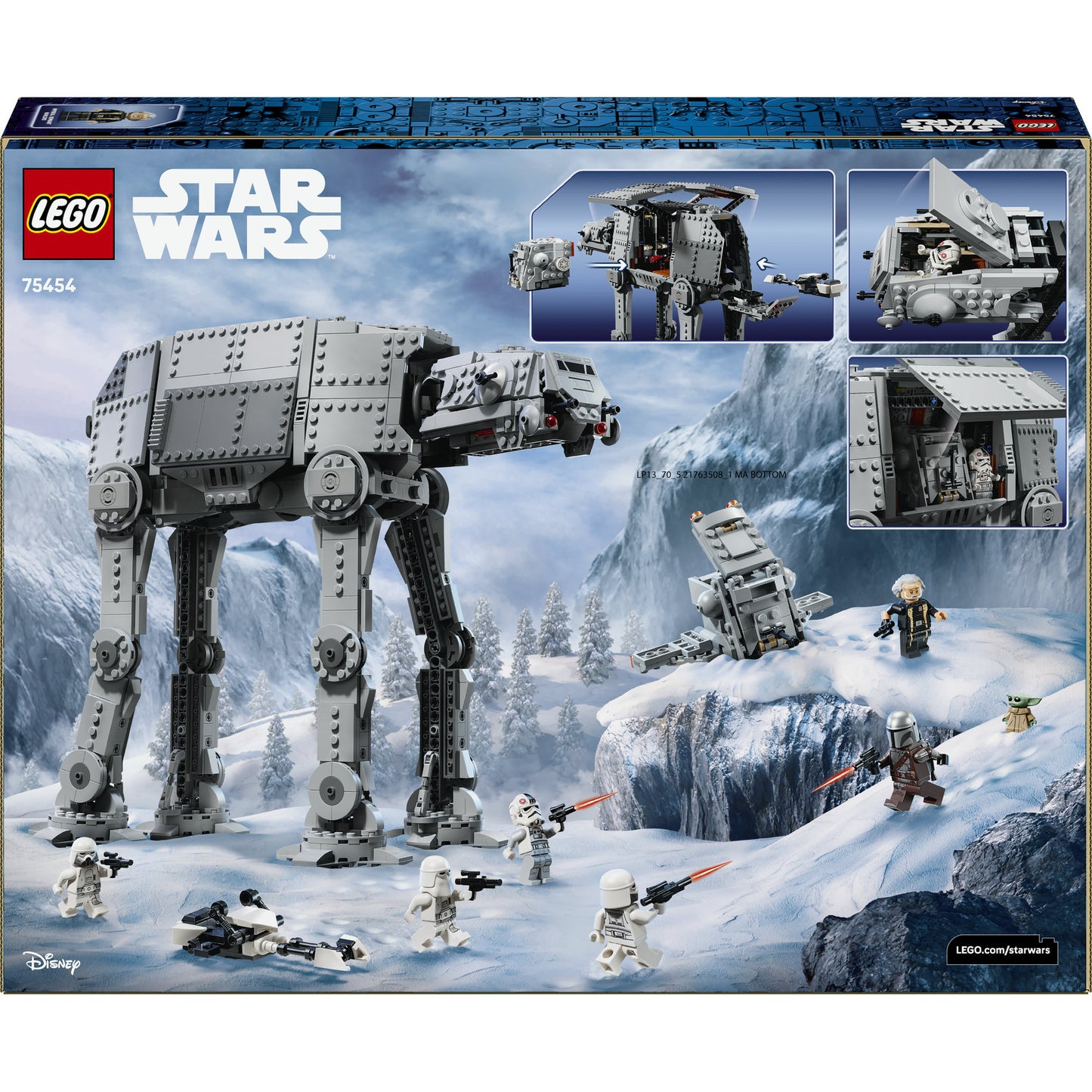 75454 Star Wars AT-AT des Restimperiums mit INT-4, Konstruktionsspielzeug