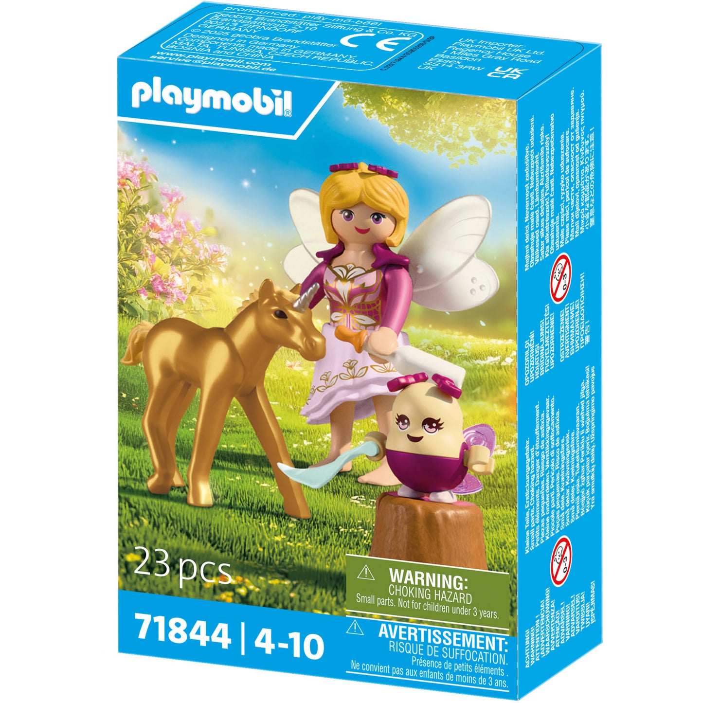 71844 Magic Unicorns: Goldenes Einhornfohlen mit Fee, Konstruktionsspielzeug
