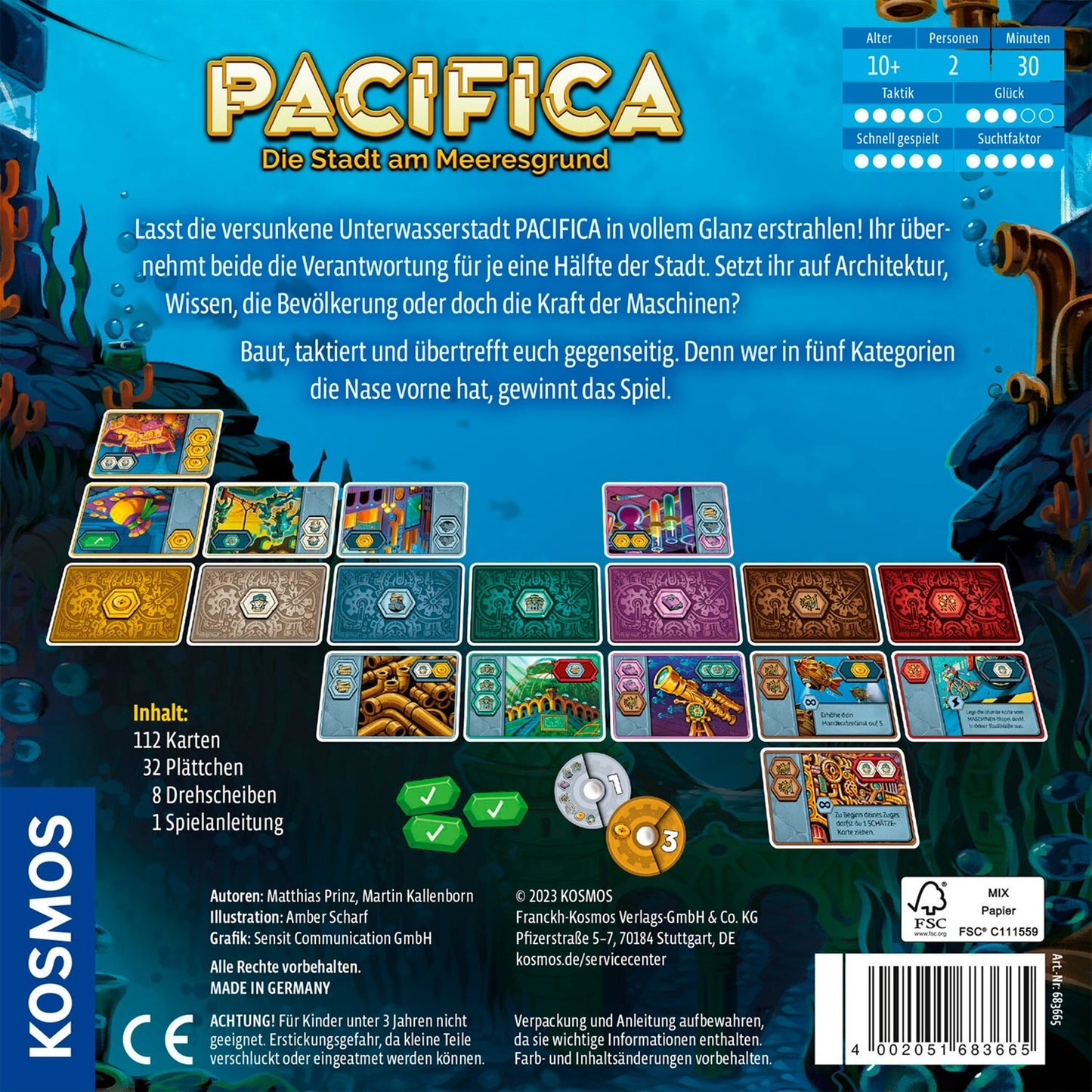 KOSMOS Pacifica, Brettspiel