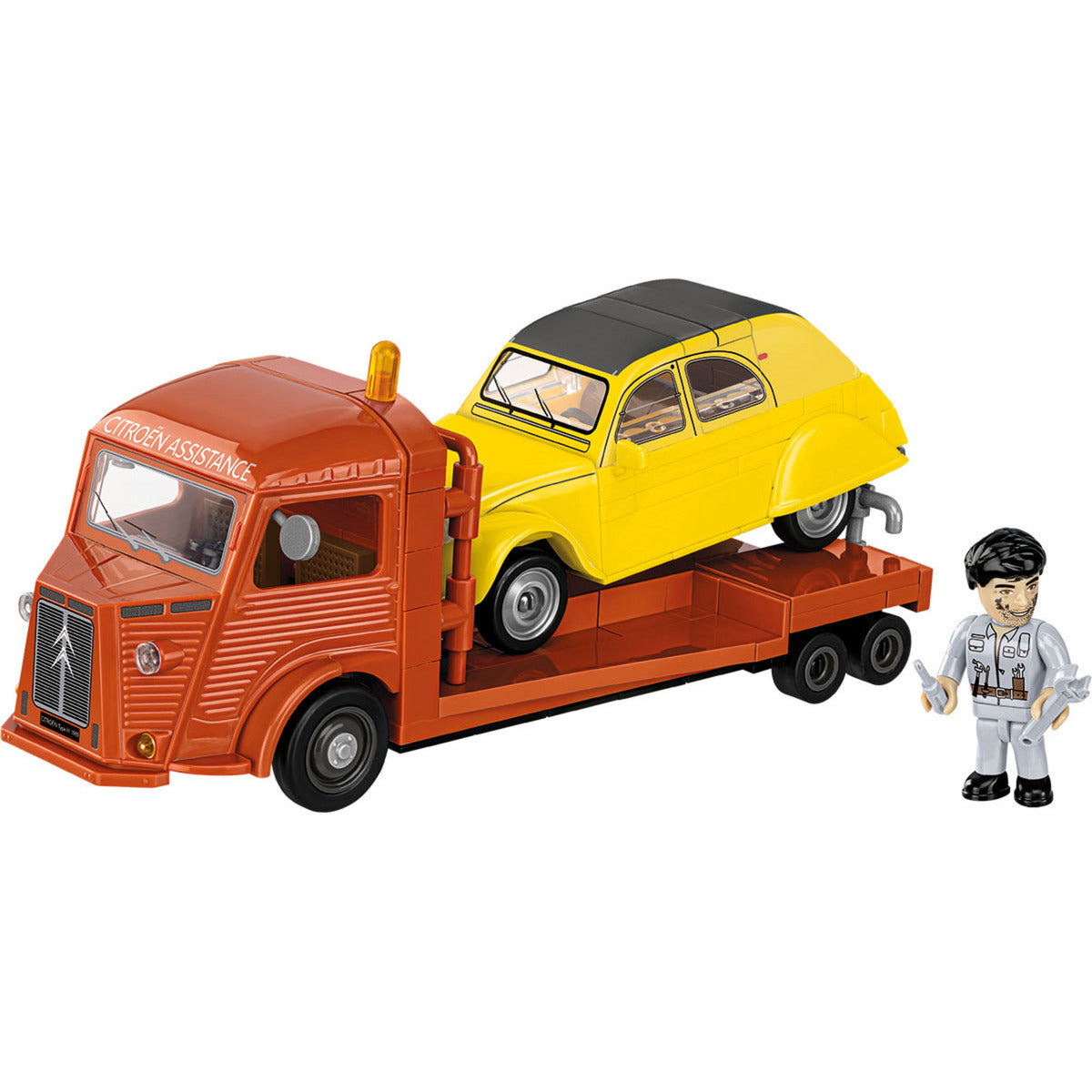 Citroen Type H Car Transporter & 2CV Type AZ, Konstruktionsspielzeug