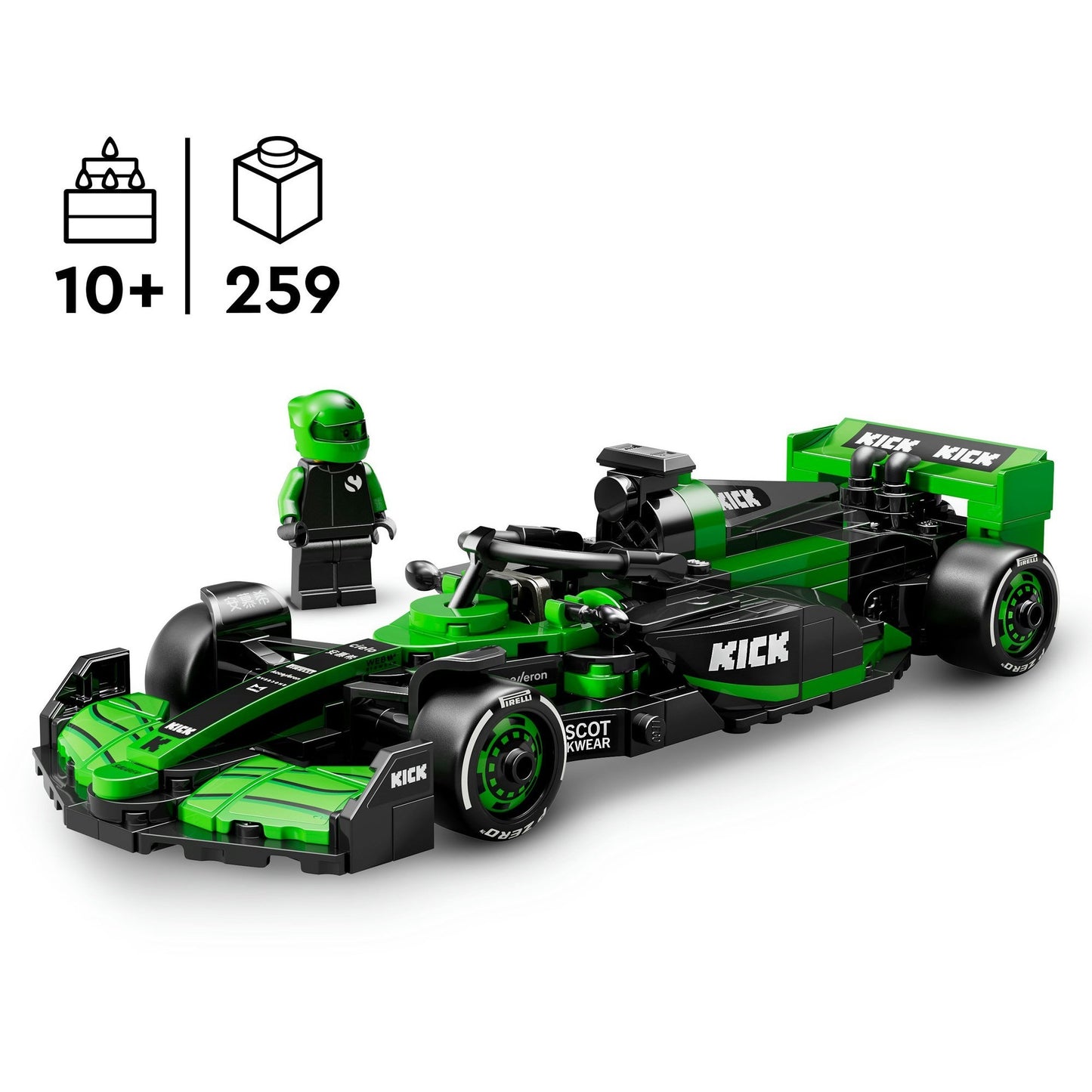 77247 Speed Champions KICK Sauber F1 Team C44 Rennauto, Konstruktionsspielzeug