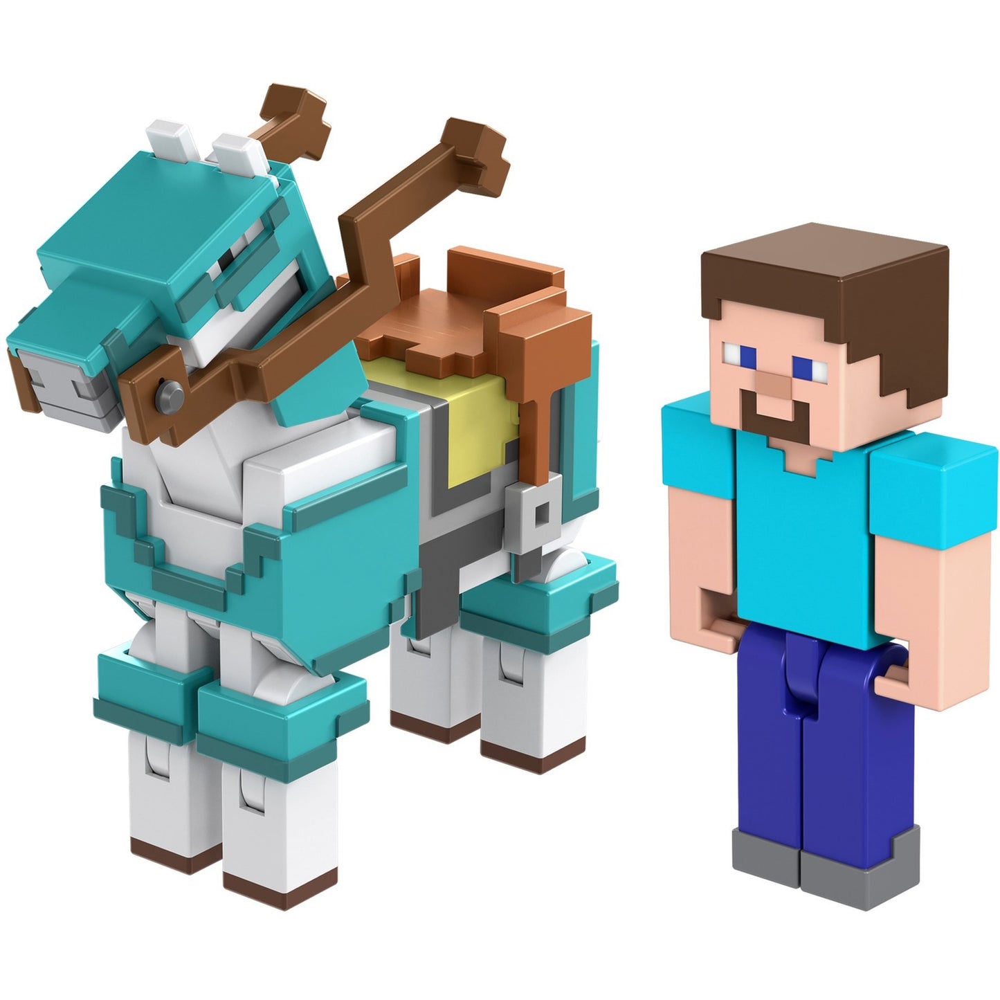 Mattel Minecraft Armored Horse and Steve